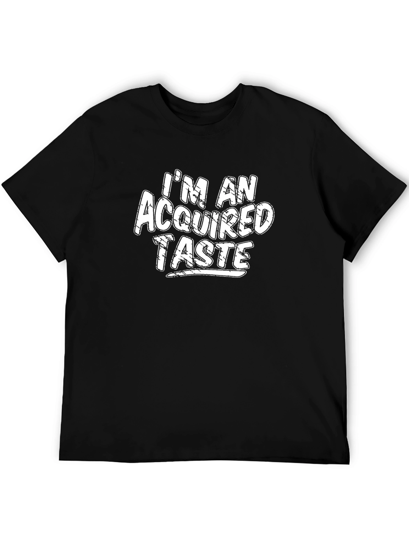 Black Acquired Taste Graphic Tee - Novelty T-Shirt view 5