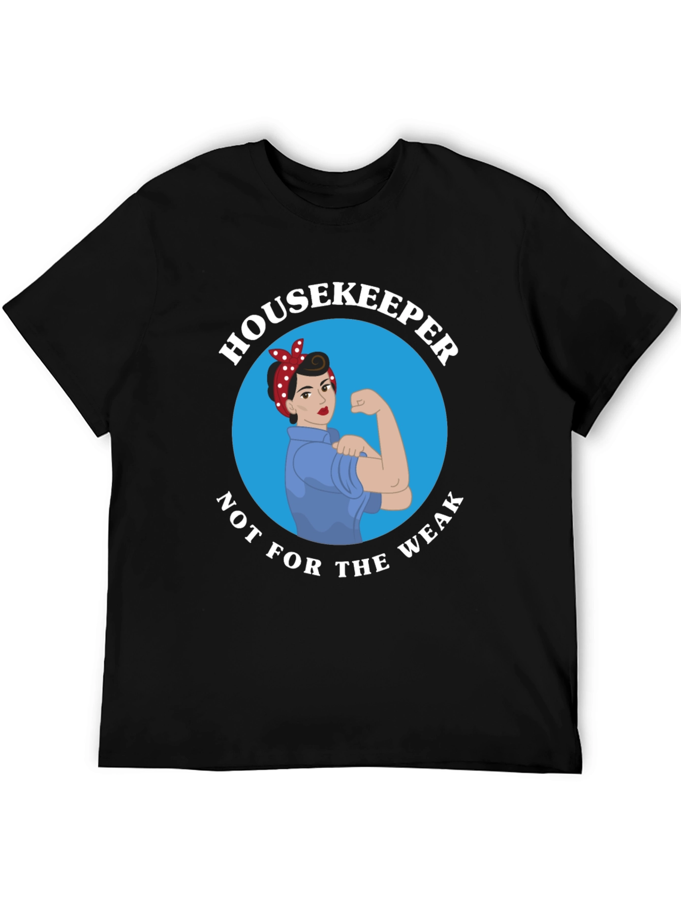 Black Housekeeper Strong Woman T-Shirt view 5