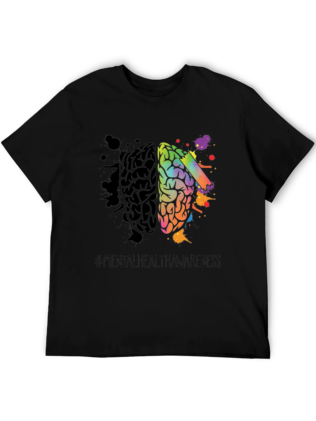 Black Mental Health Awareness Graphic Tee view 5