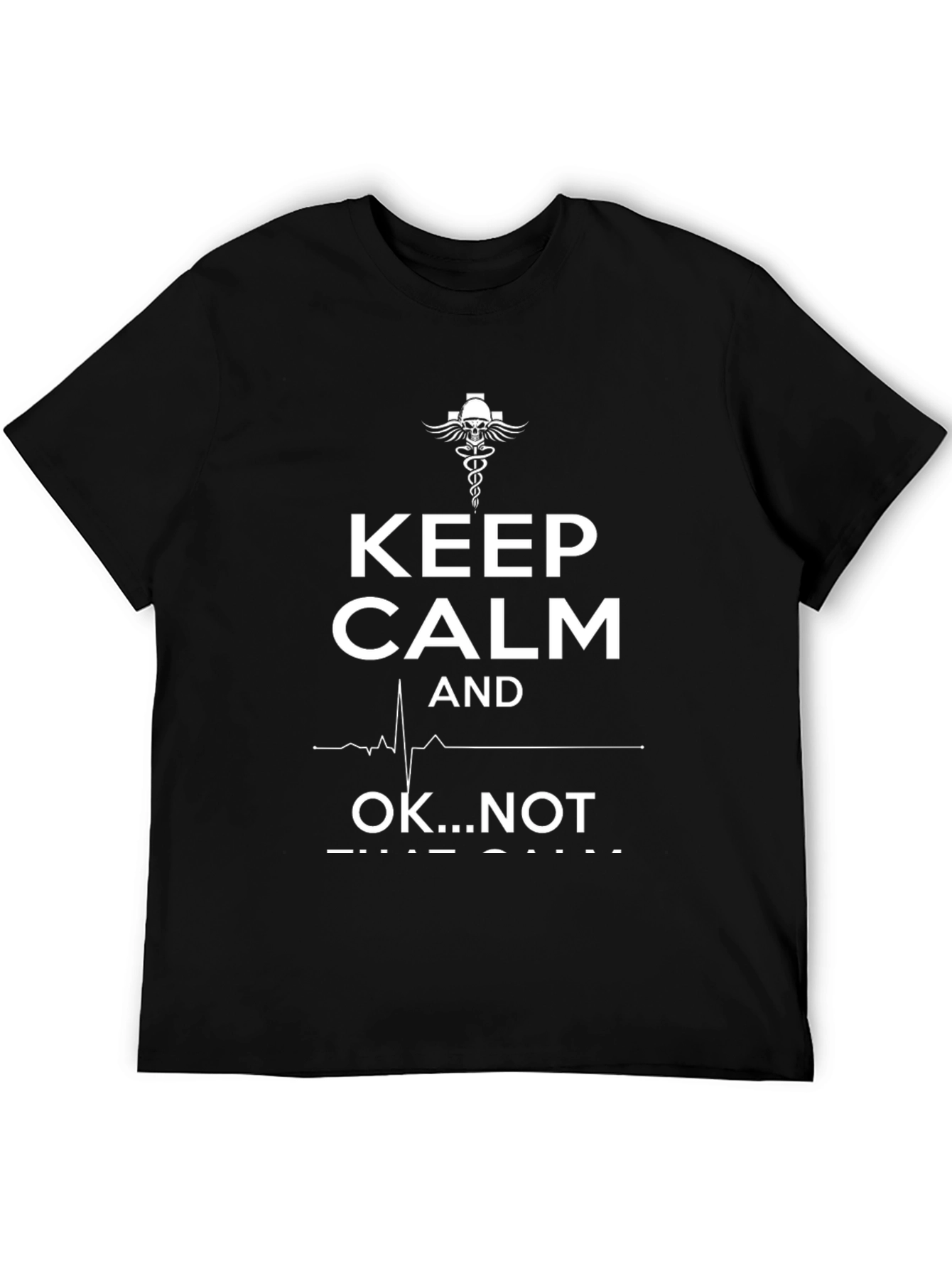 Black Keep Calm...Not! Novelty T-Shirt view 5