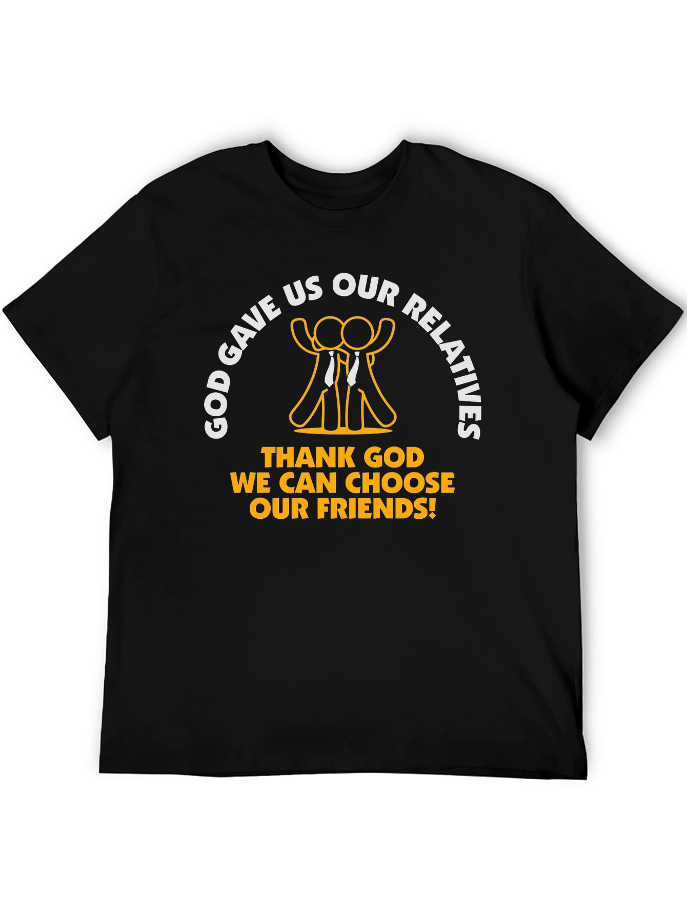 Black God Gave Us Relatives T-Shirt view 5
