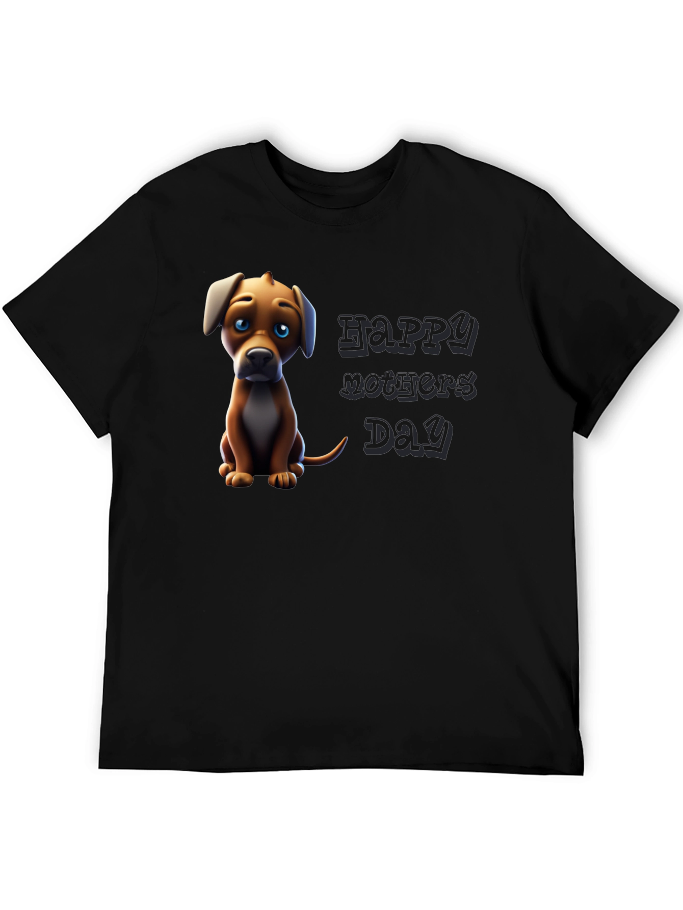 Black Puppy 'Happy Mother's Day' Graphic Tee view 5