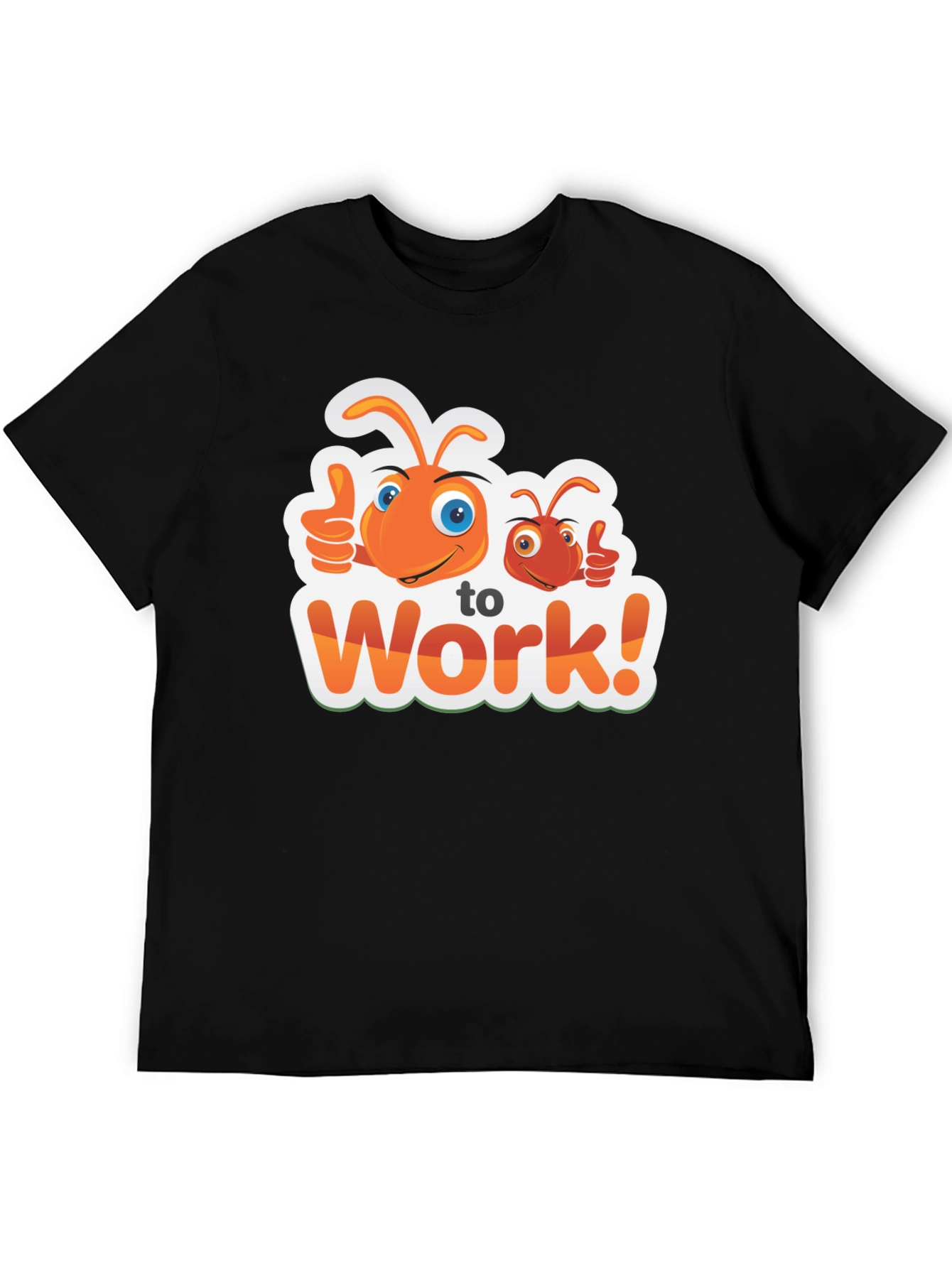 Ant To Work! Graphic Black T-Shirt - 5