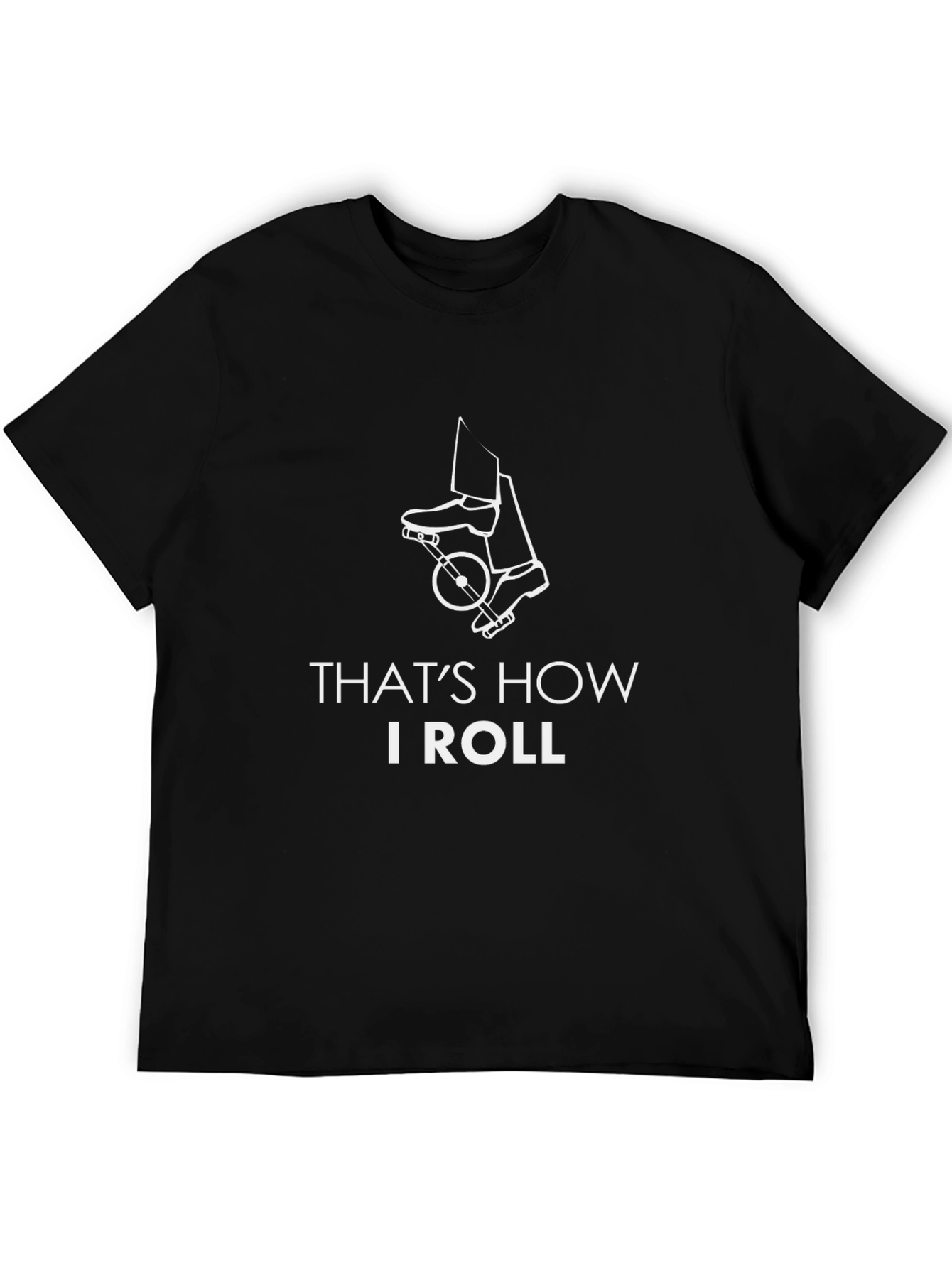 Black That's How I Roll - High Wheeler T-Shirt view 5