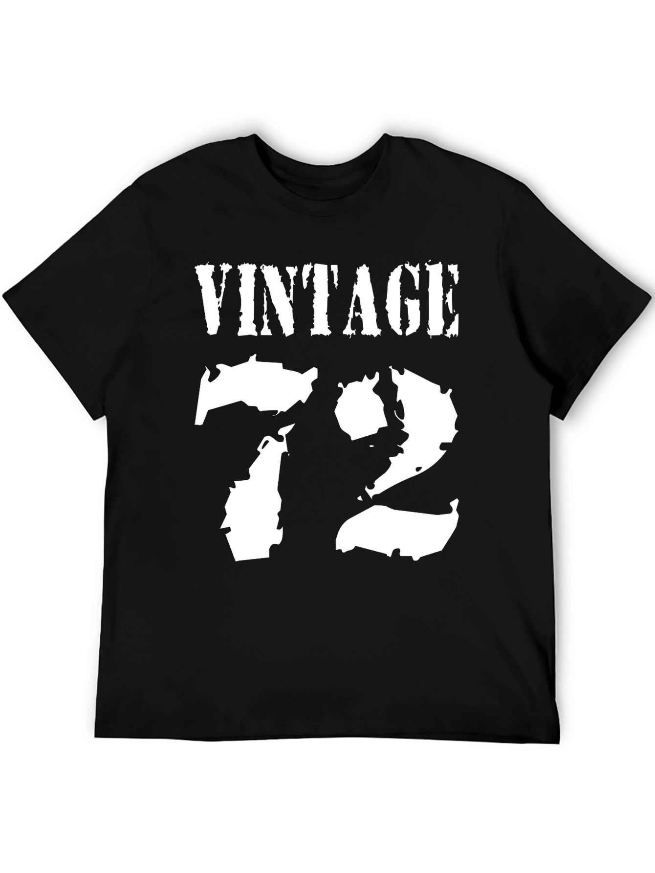 Black Vintage 72 Black Graphic Tee view 5