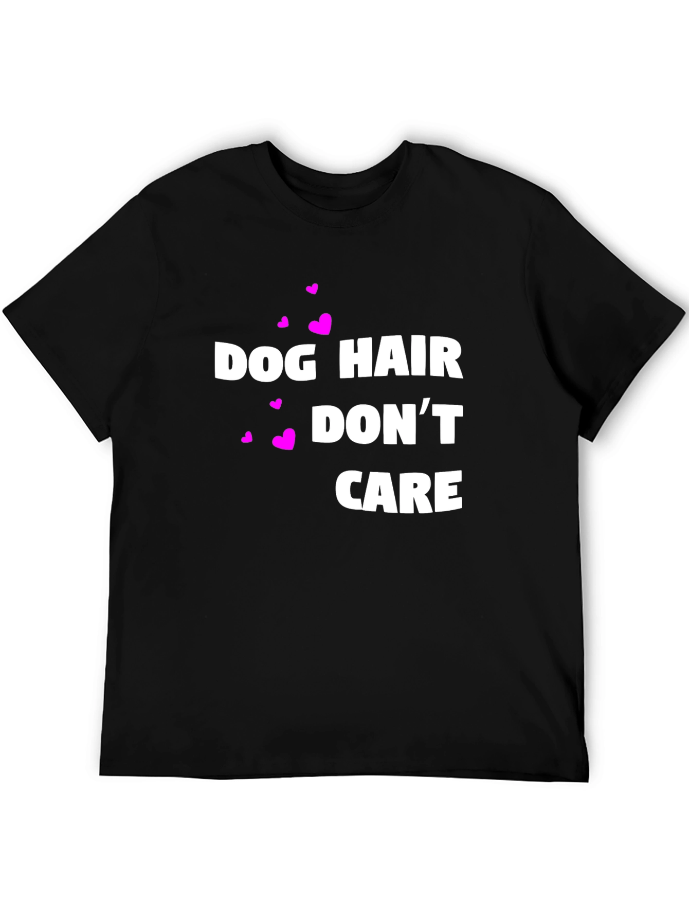 Black Dog Hair Don't Care Graphic Tee view 5