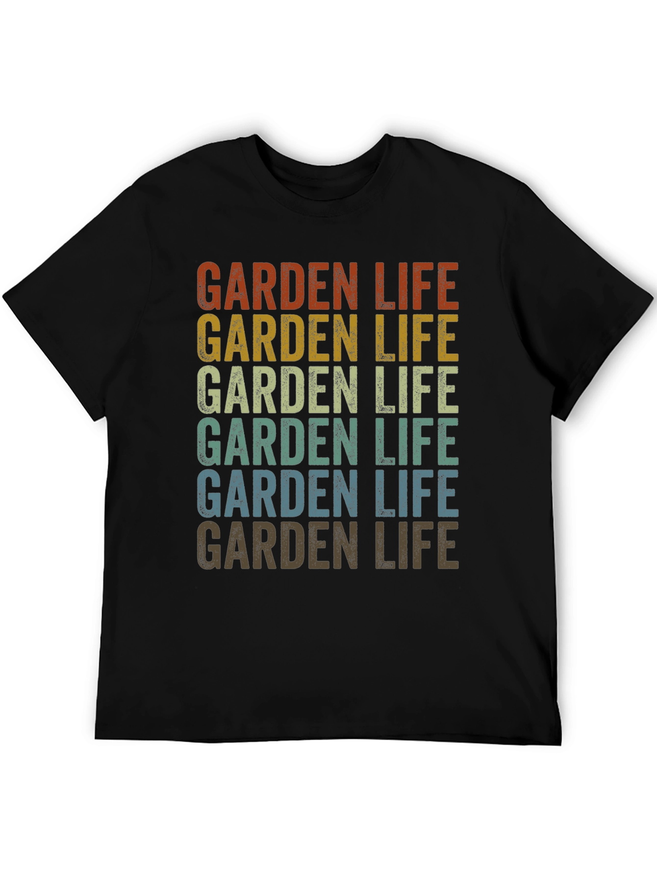 Black Vintage Garden Life Graphic Tee - Retro Style view 5