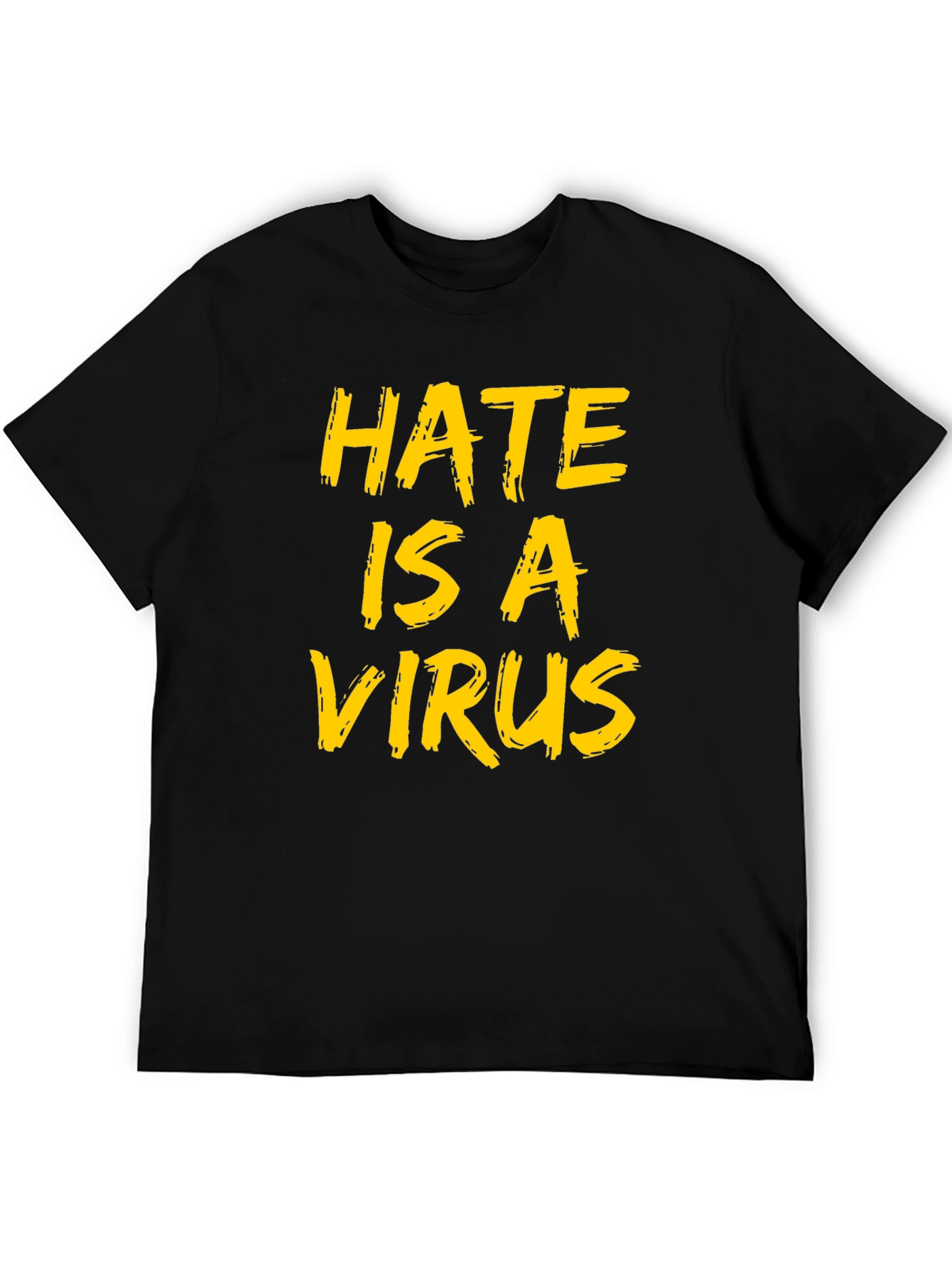 Hate is a Virus Graphic Tee - Black - 5