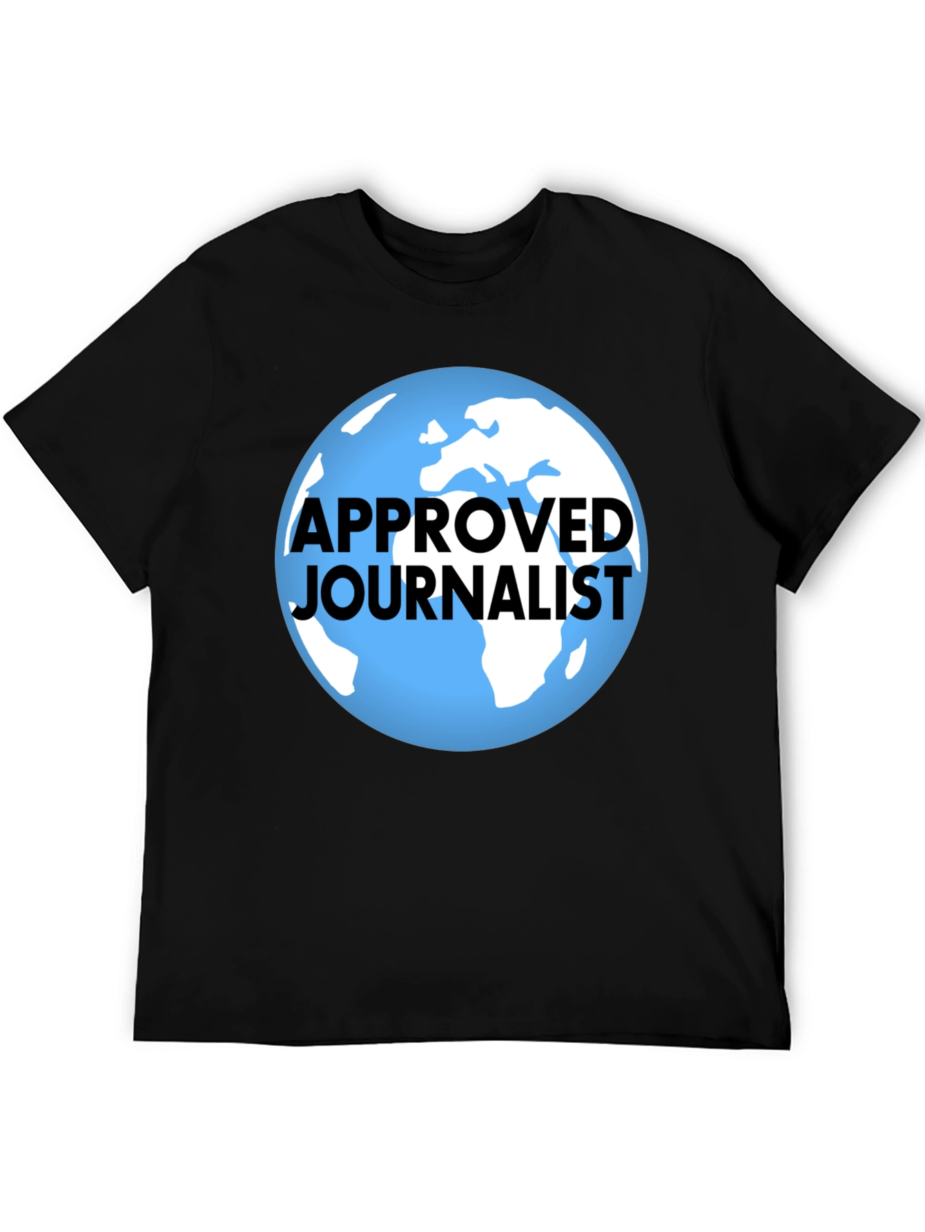 Black Approved Journalist Graphic T-Shirt - Black view 5