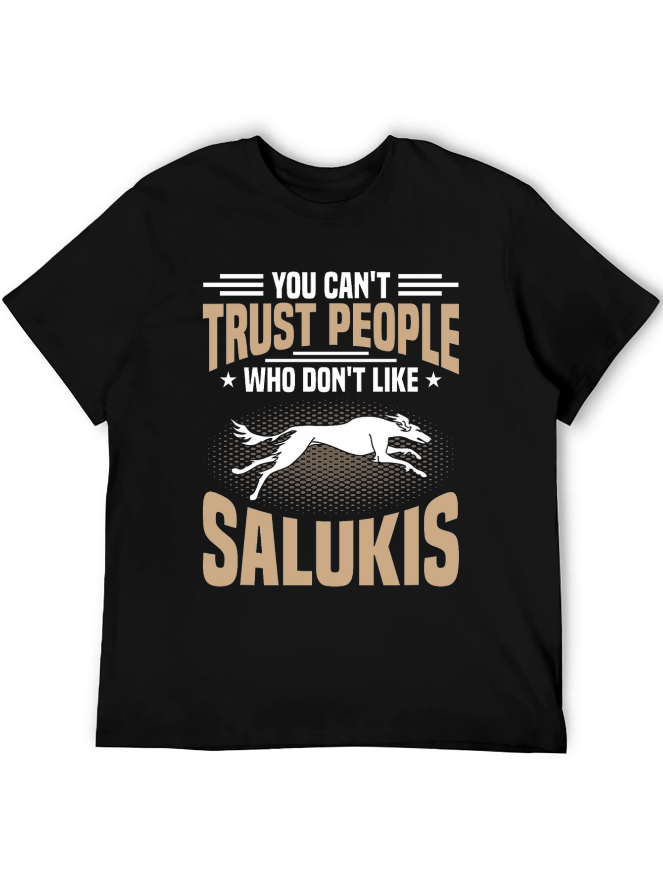 Black Salukis Dog Lovers T-Shirt: Trust People Who Like Salukis! view 5