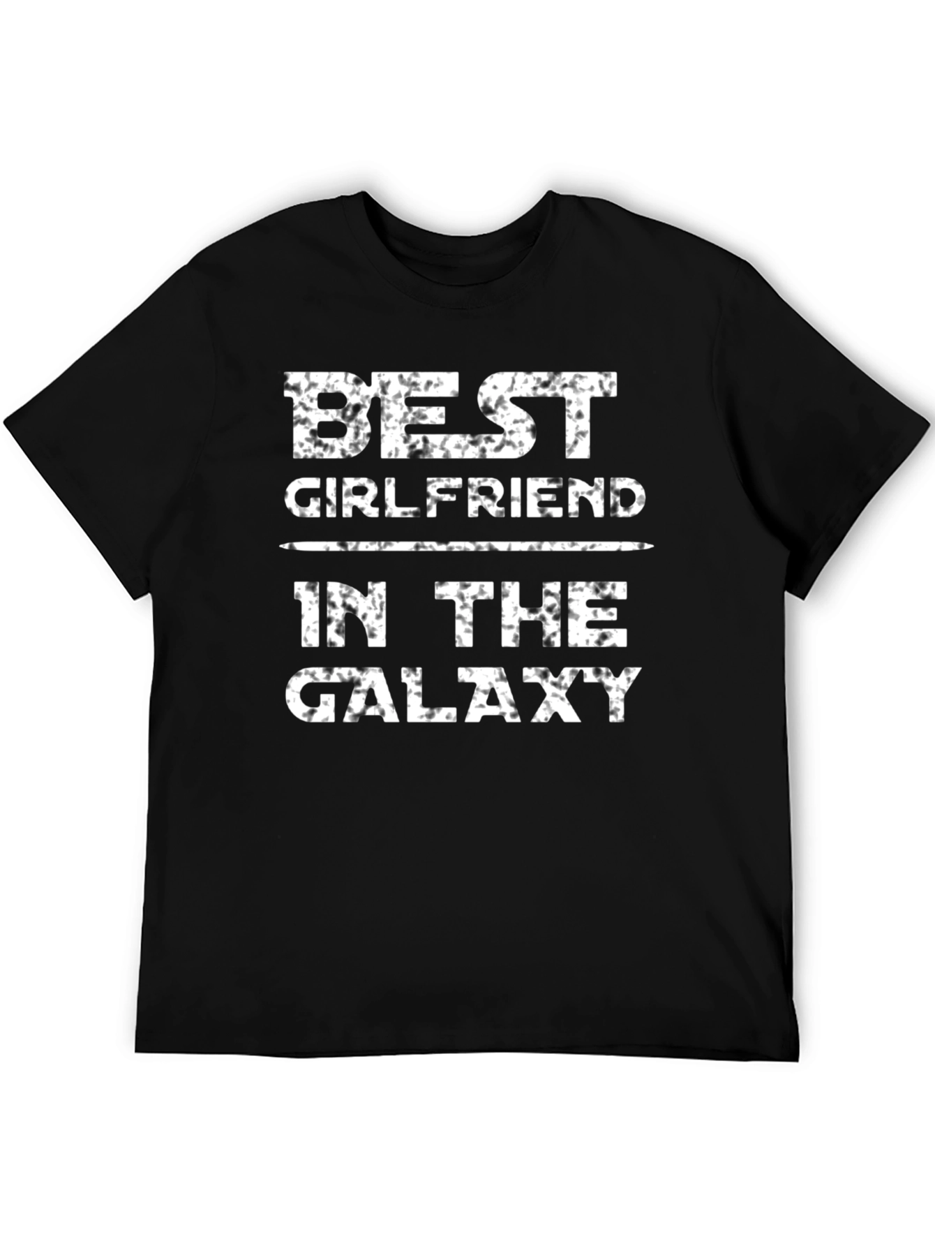 Best Girlfriend in the Galaxy Black Graphic Tee - 5