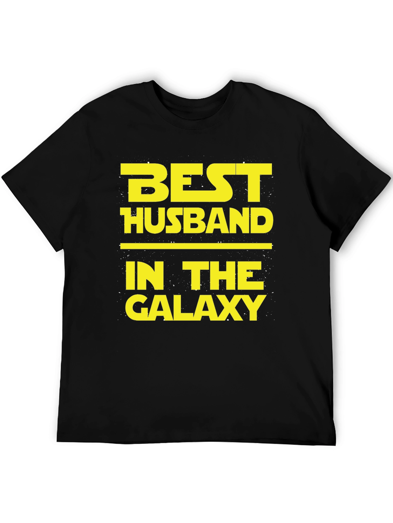 Black Best Husband in the Galaxy T-Shirt view 5