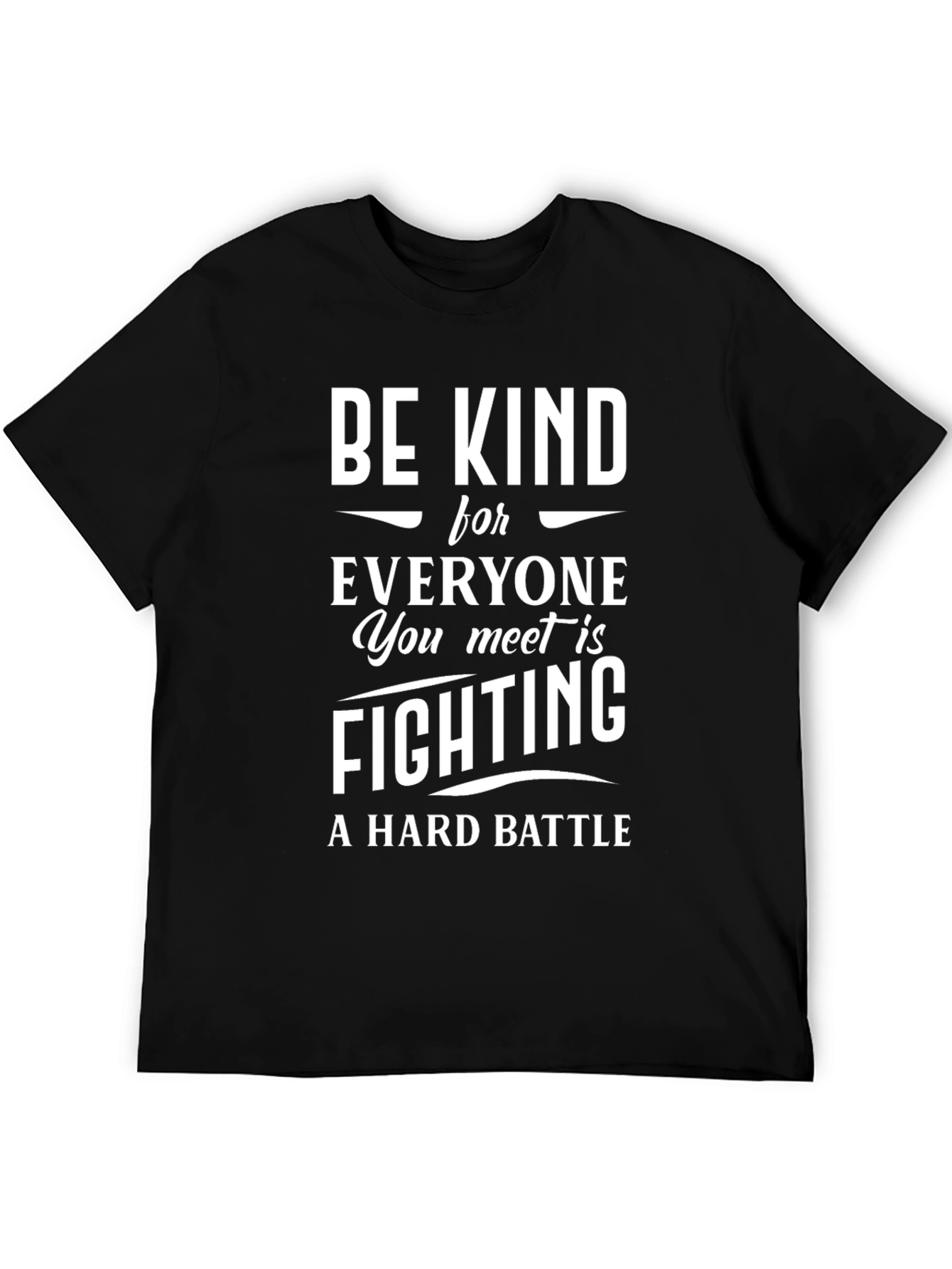 Black Be Kind T-Shirt - Inspirational Message view 5