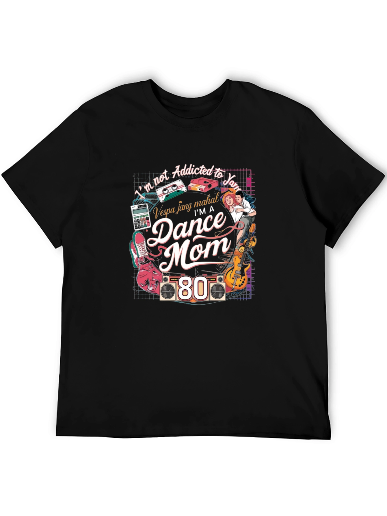 Black I'm a Dance Mom 80s T-Shirt view 5