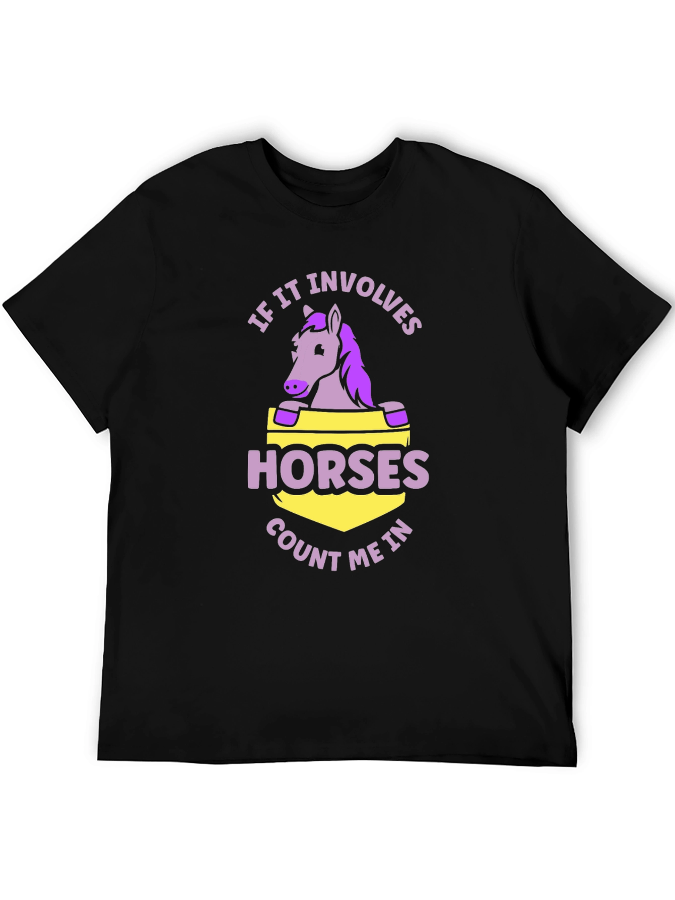 Black Horse Lover T-Shirt - Count Me In! view 5