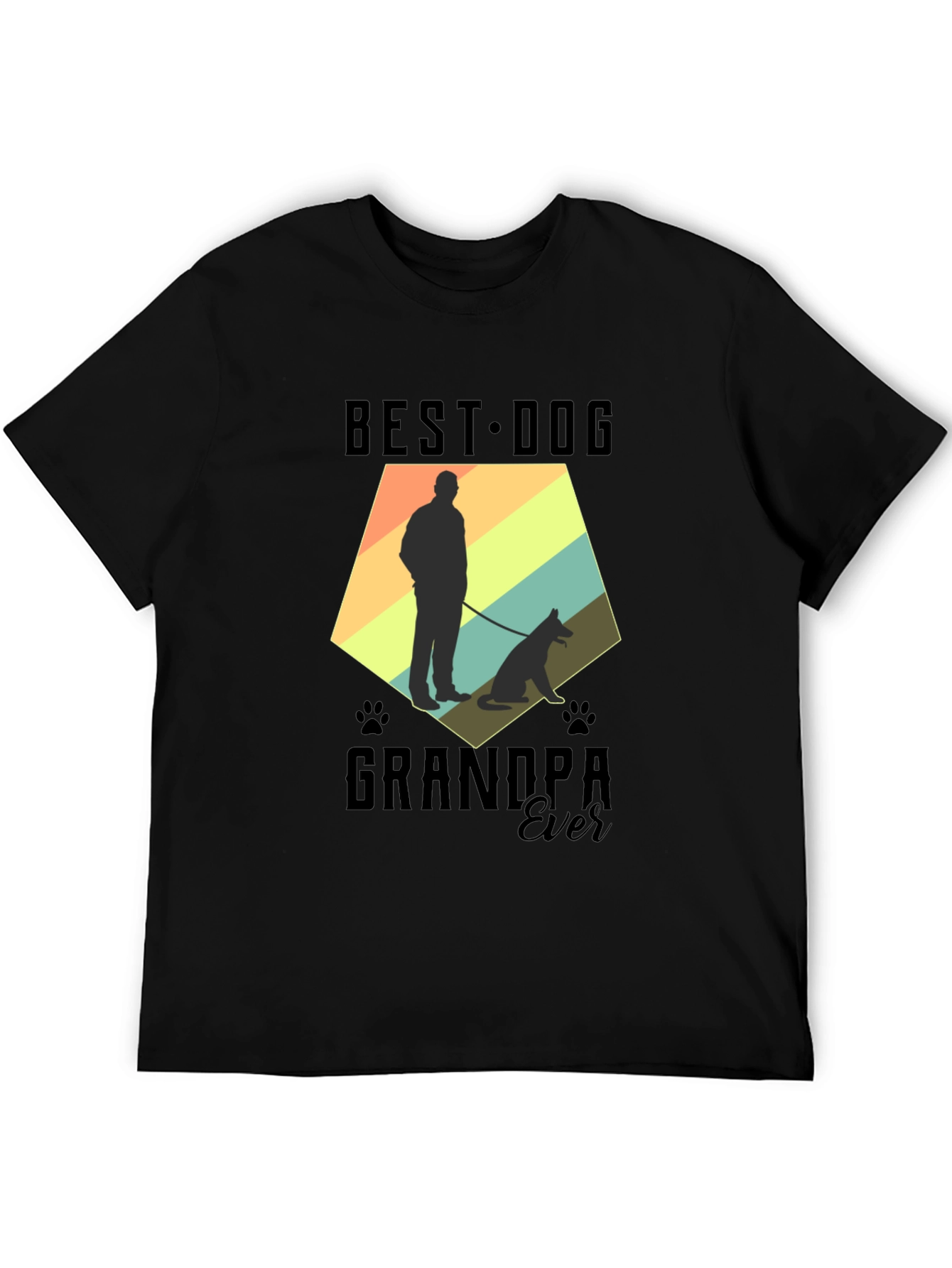 Best Dog Grandpa Ever Graphic T-Shirt - 5