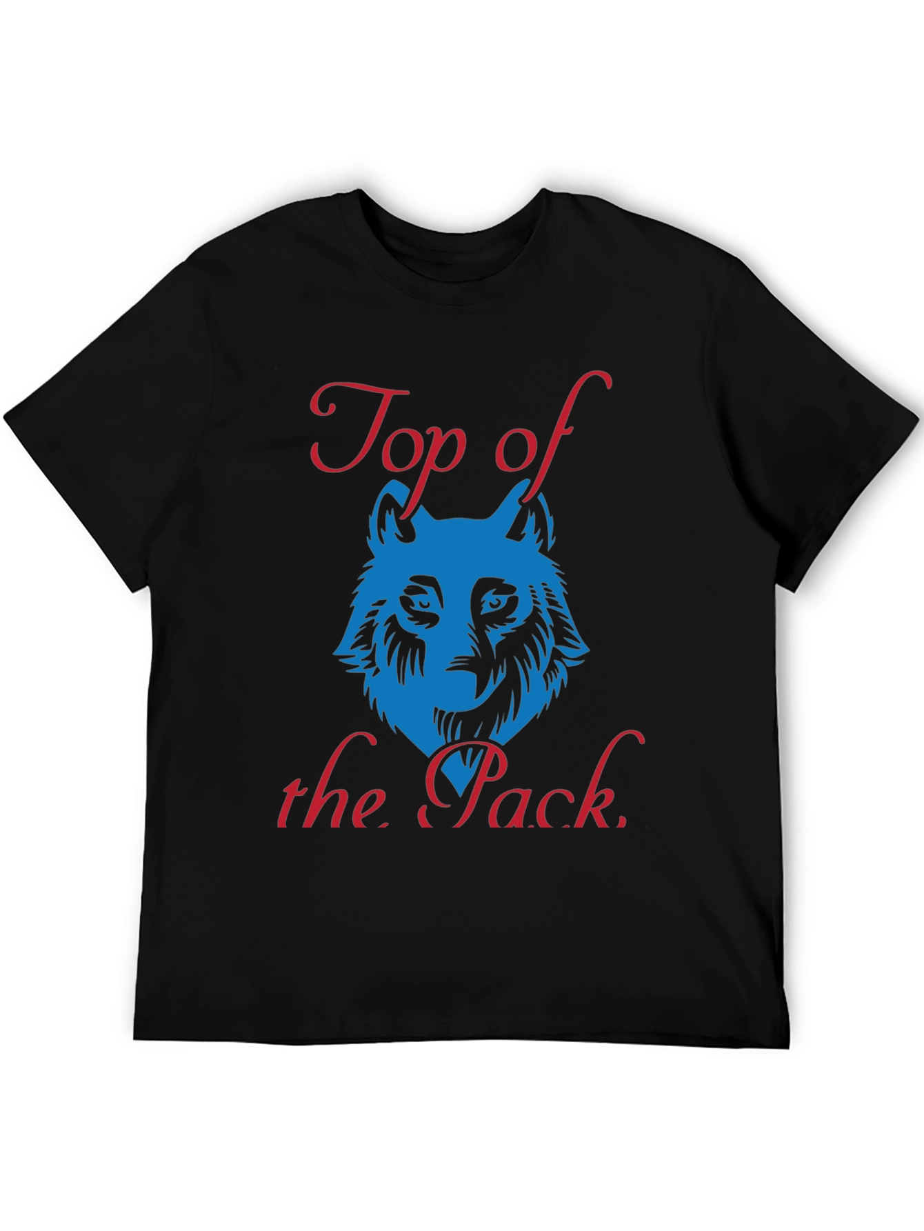 Black Top of the Pack Wolf Graphic T-Shirt view 5