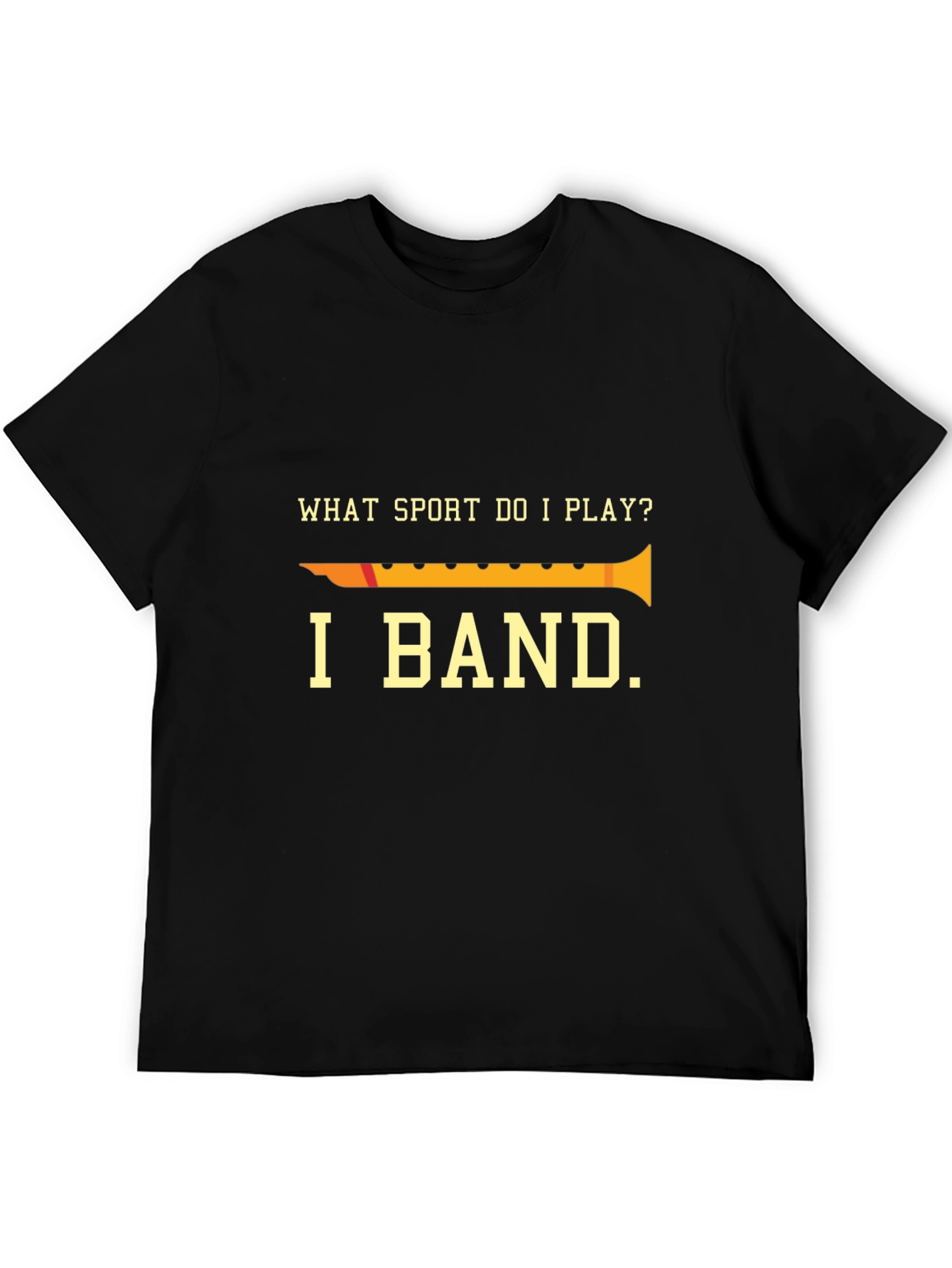Black I Band Funny T-Shirt, Clarinet Shirt, Marching Band Tee view 5