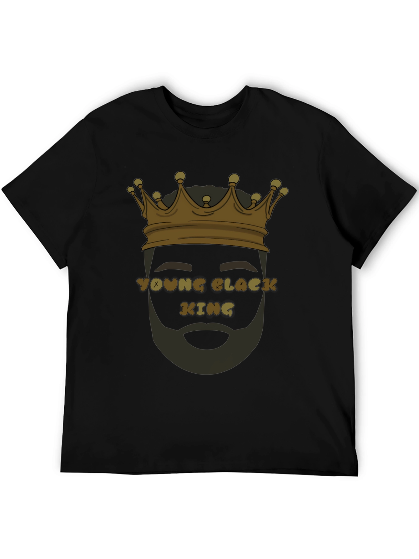 Black Young Black King Graphic T-Shirt view 5