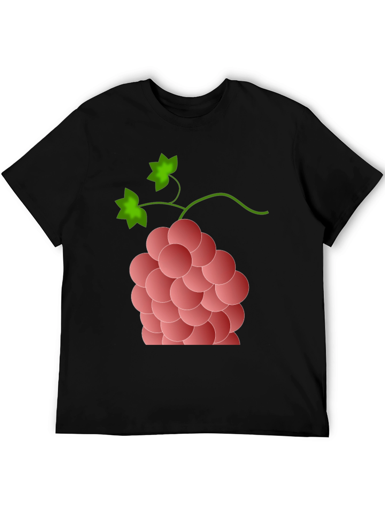 Black Grapes Graphic Tee - Stylish Fruit Design view 5