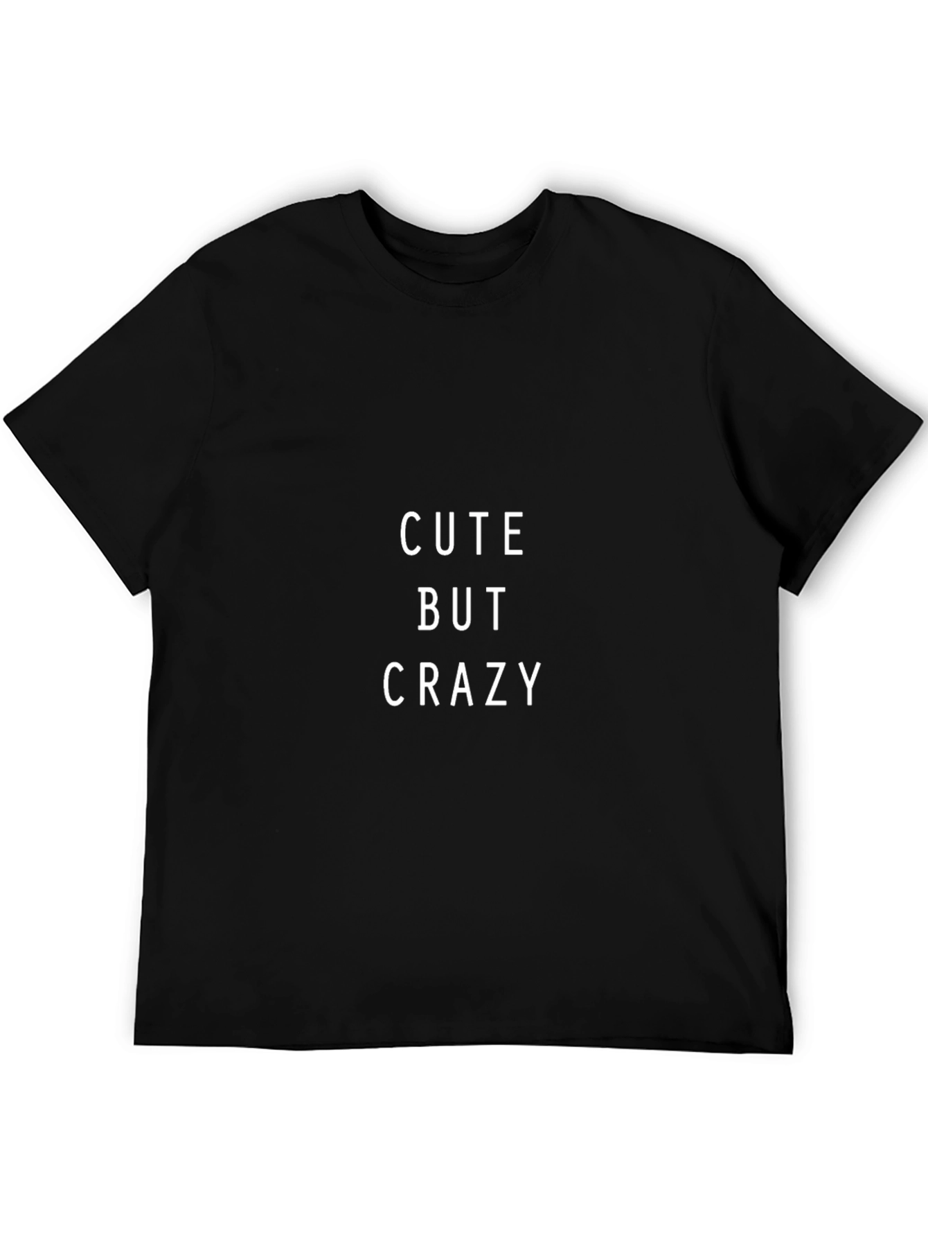 Cute But Crazy Graphic Tee - Casual Black T-Shirt - 5