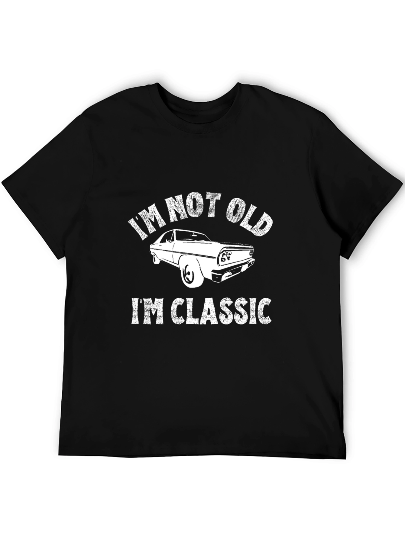 Black I'm Not Old I'm Classic Car T-Shirt view 5