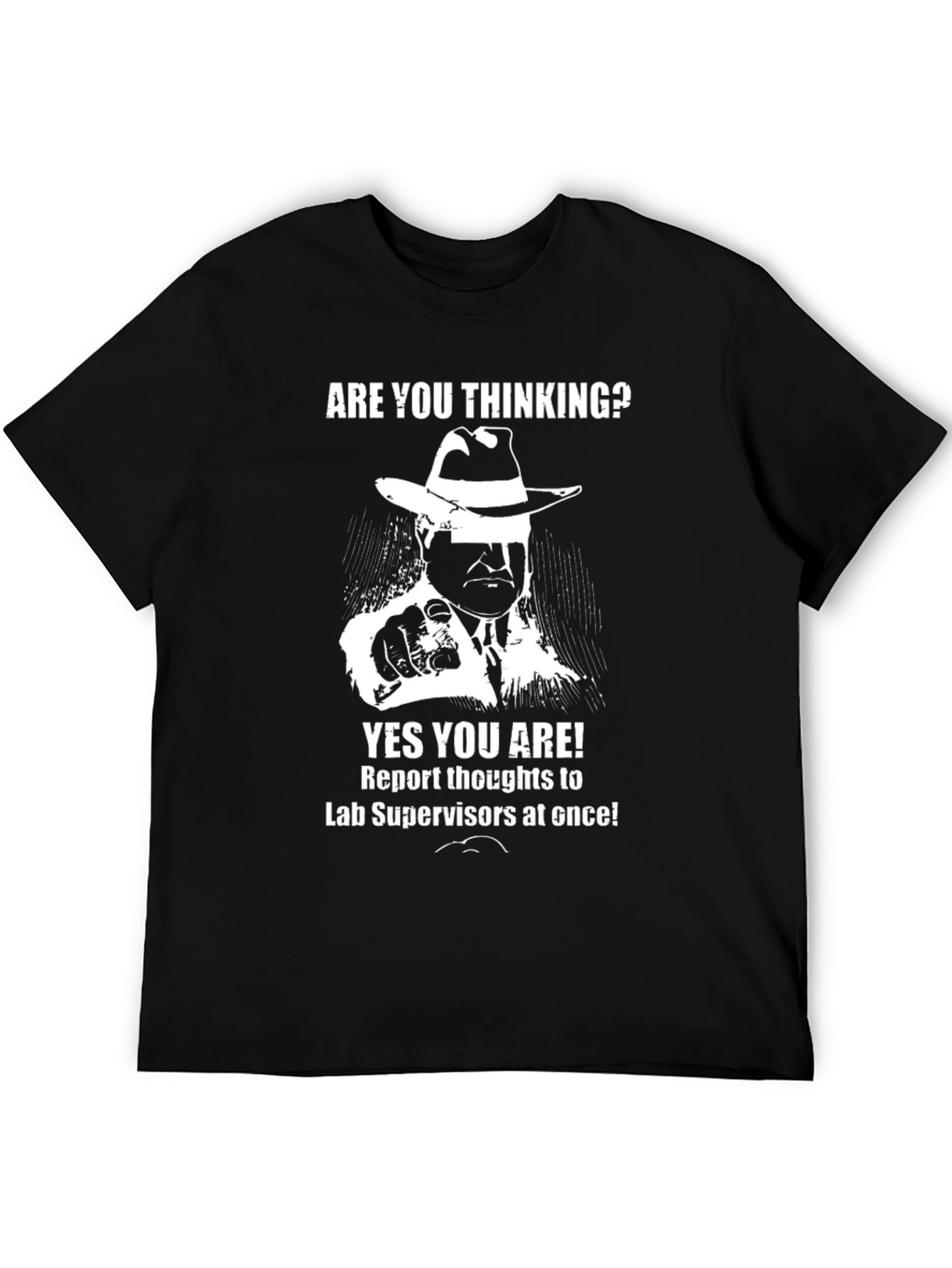 Black Thinking Lab Supervisor T-Shirt view 5
