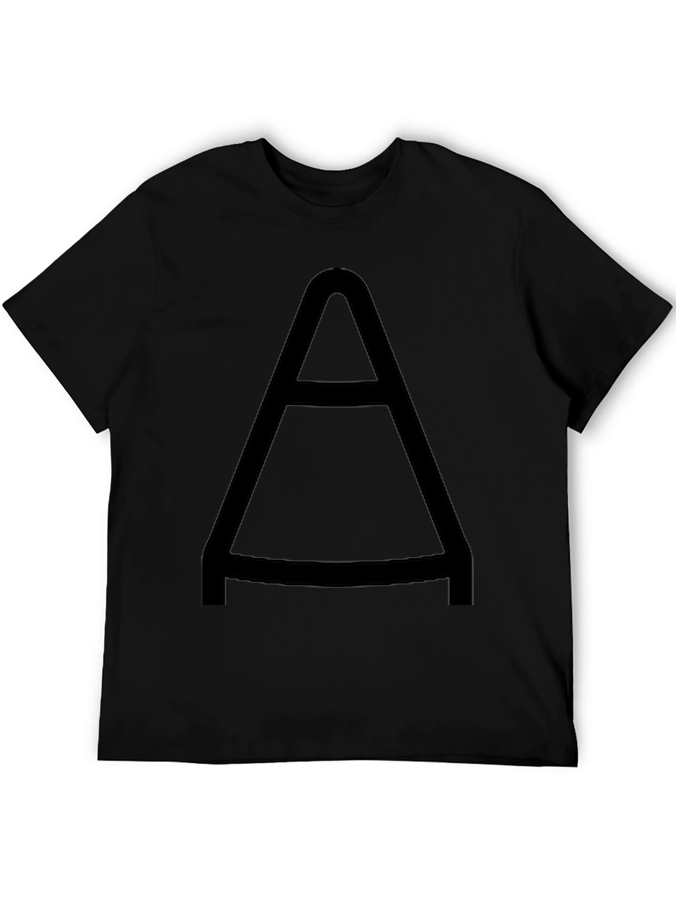 Black Bold "A" Graphic Tee - Casual Style view 5