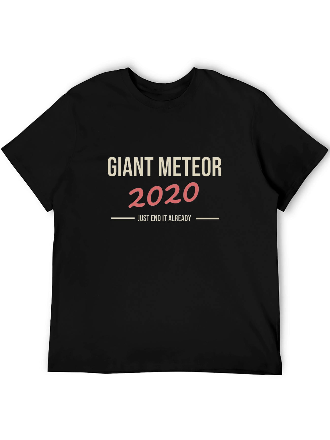 Black Giant Meteor 2020 Graphic Novelty T-Shirt view 5