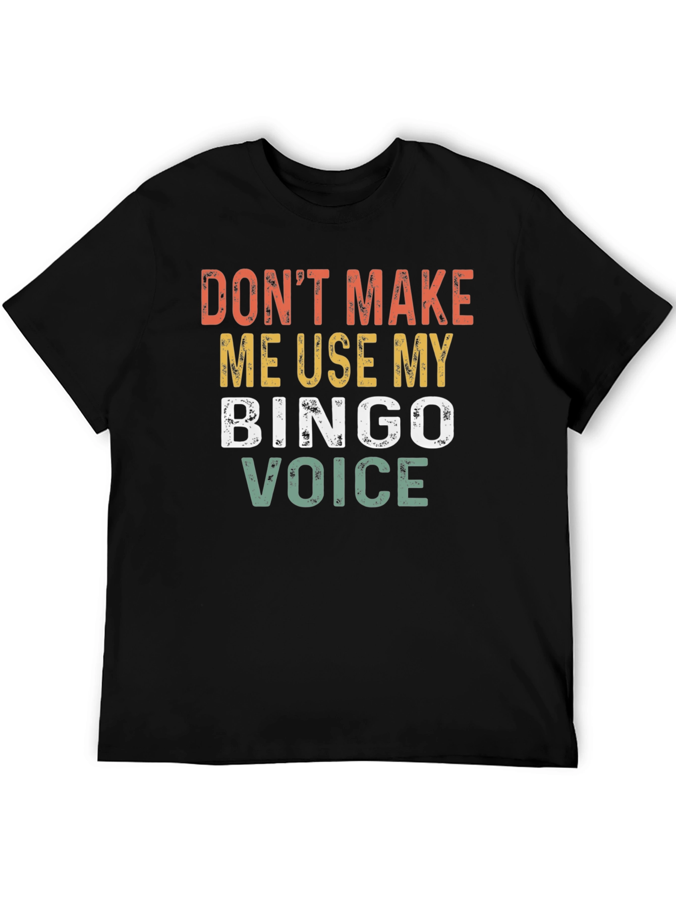 Black Bingo Voice T-Shirt - Funny Bingo Lover Gift view 5