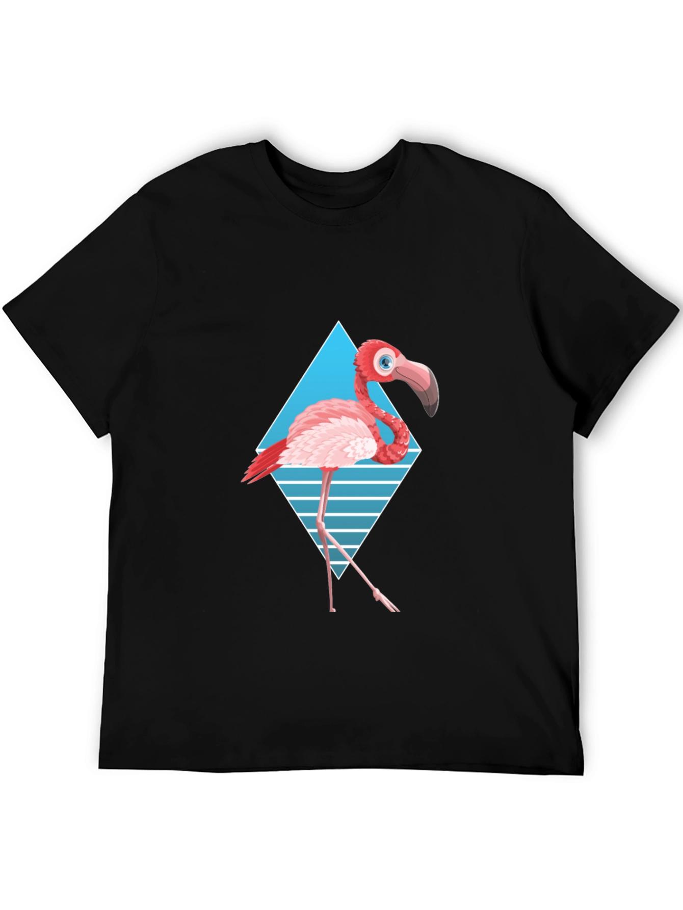 Black Black Flamingo Graphic Tee view 5