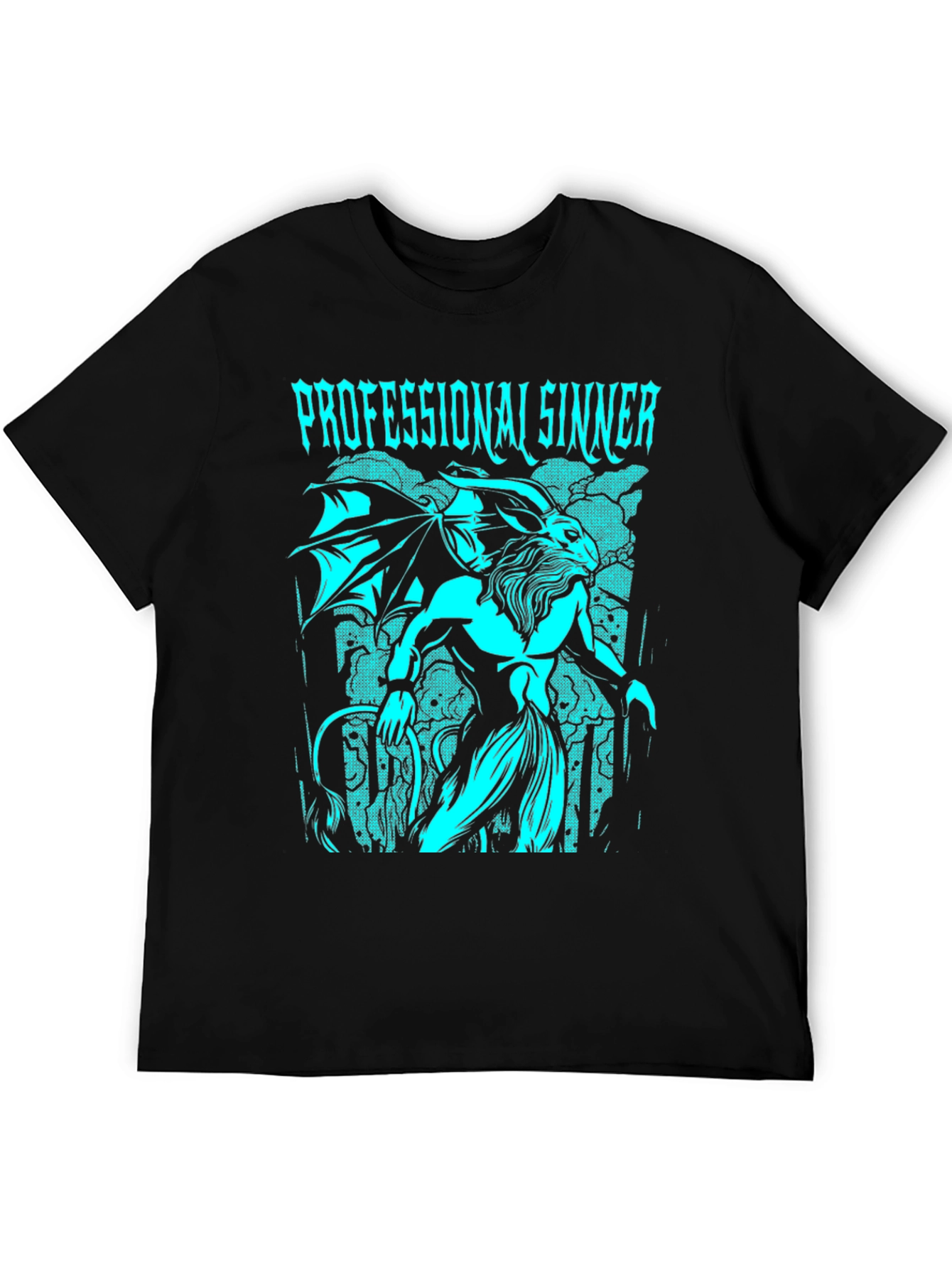 Black Professional Sinner Graphic T-Shirt view 5