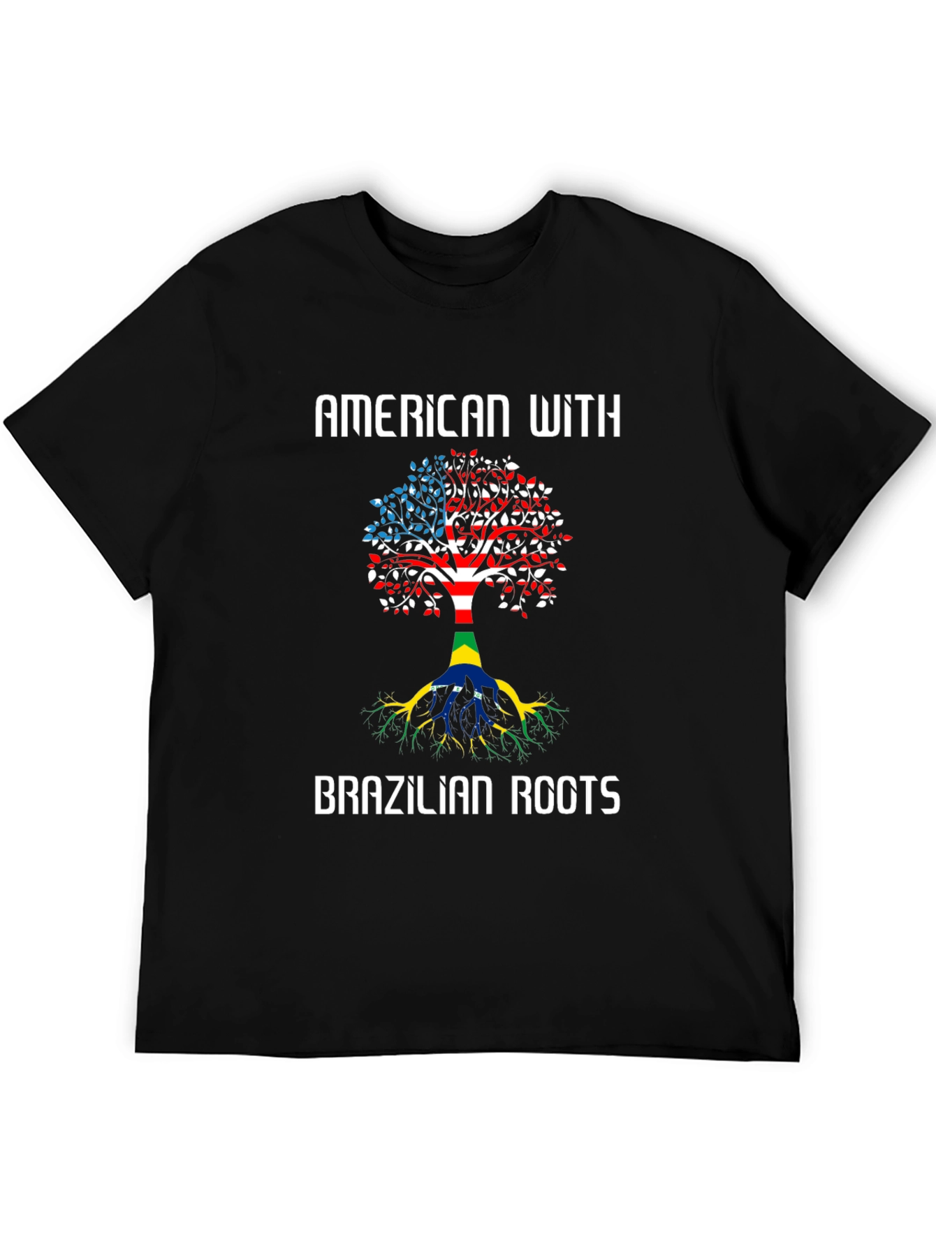 Black American with Brazilian Roots T-Shirt view 5