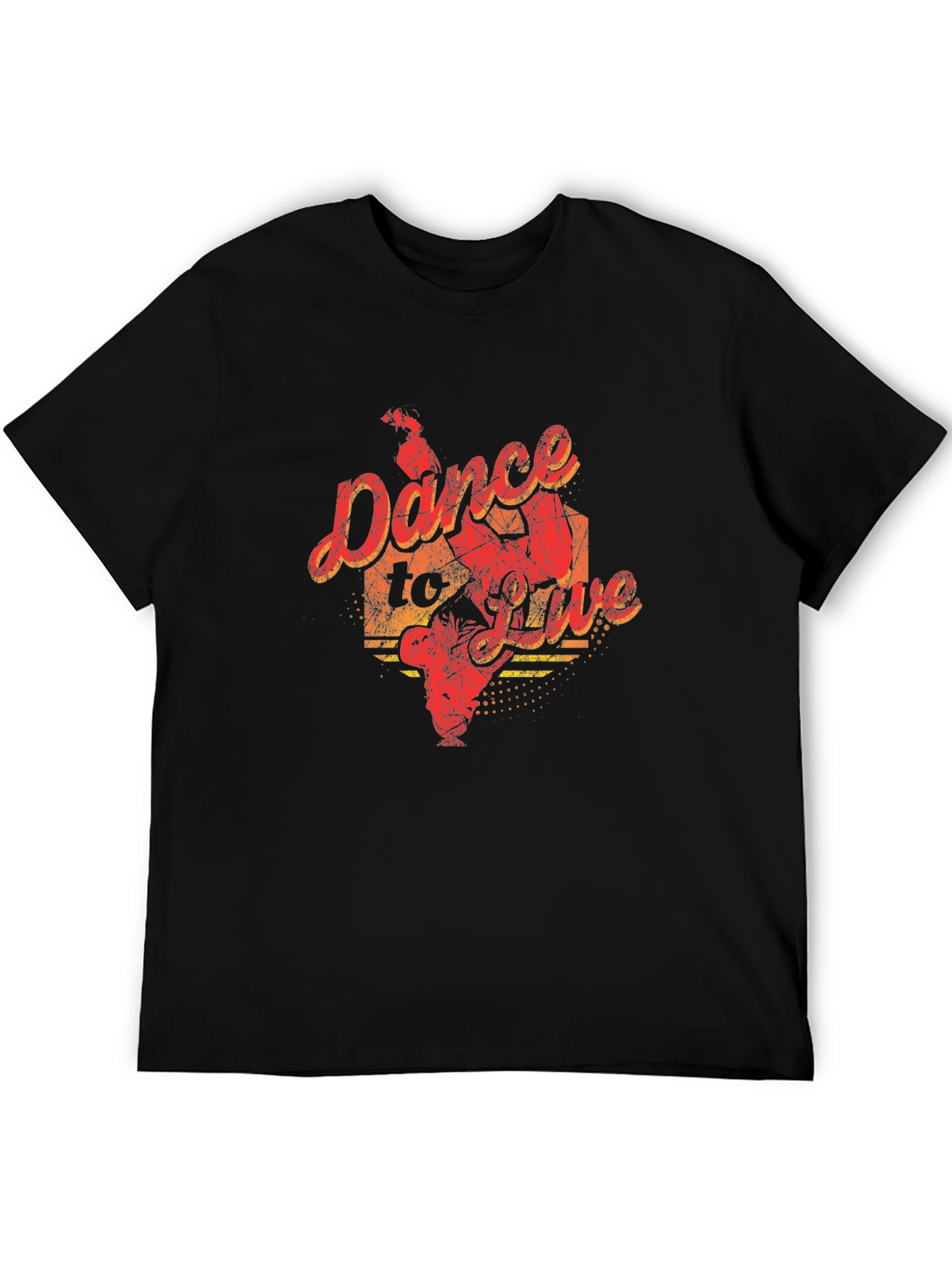 Black Dance To Live Graphic Tee - Black view 5