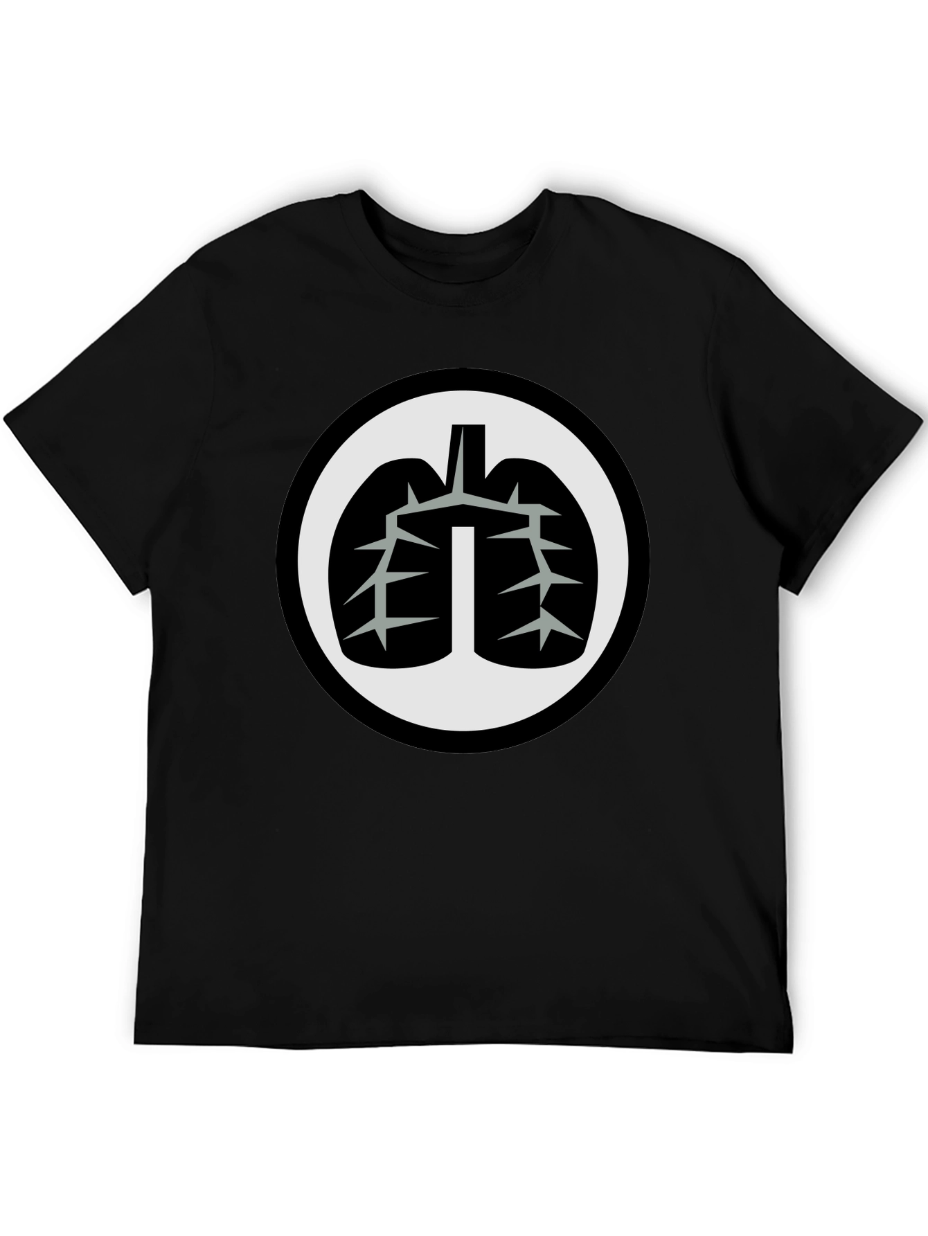 Black Lung Graphic Black T-Shirt view 5