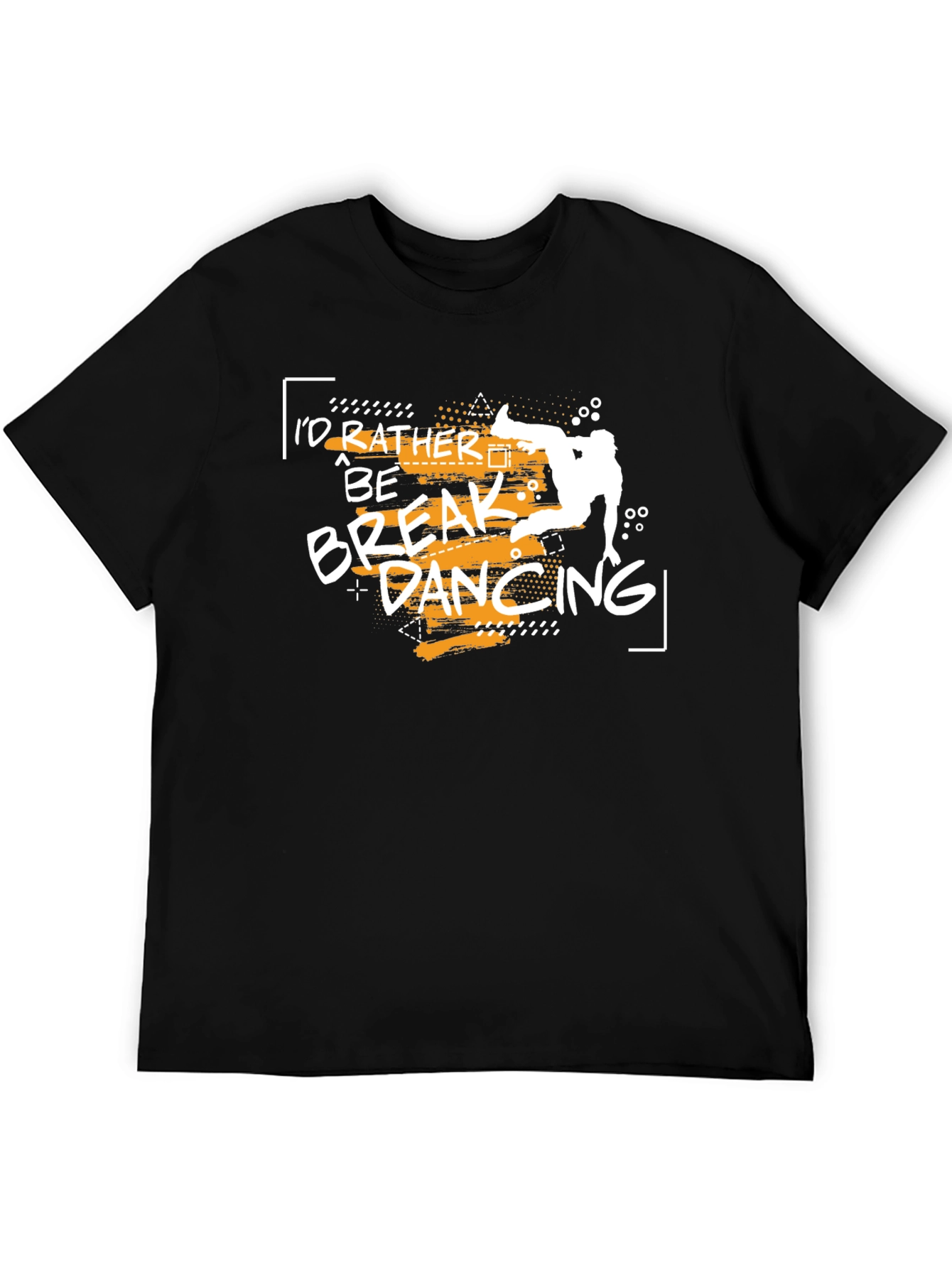 Black Breakdancing T-Shirt - "I'd Rather Be Breakdancing" view 5