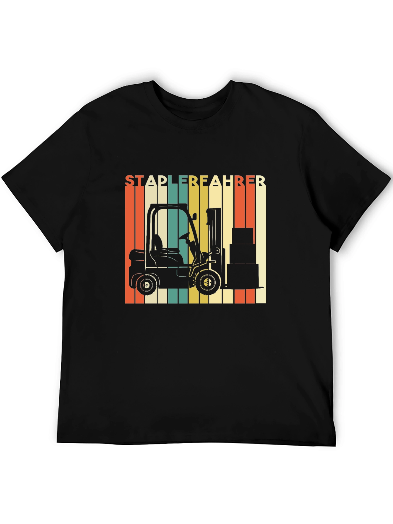 Black Staplerfahrer T-Shirt - Forklift Driver Gift Tee view 5