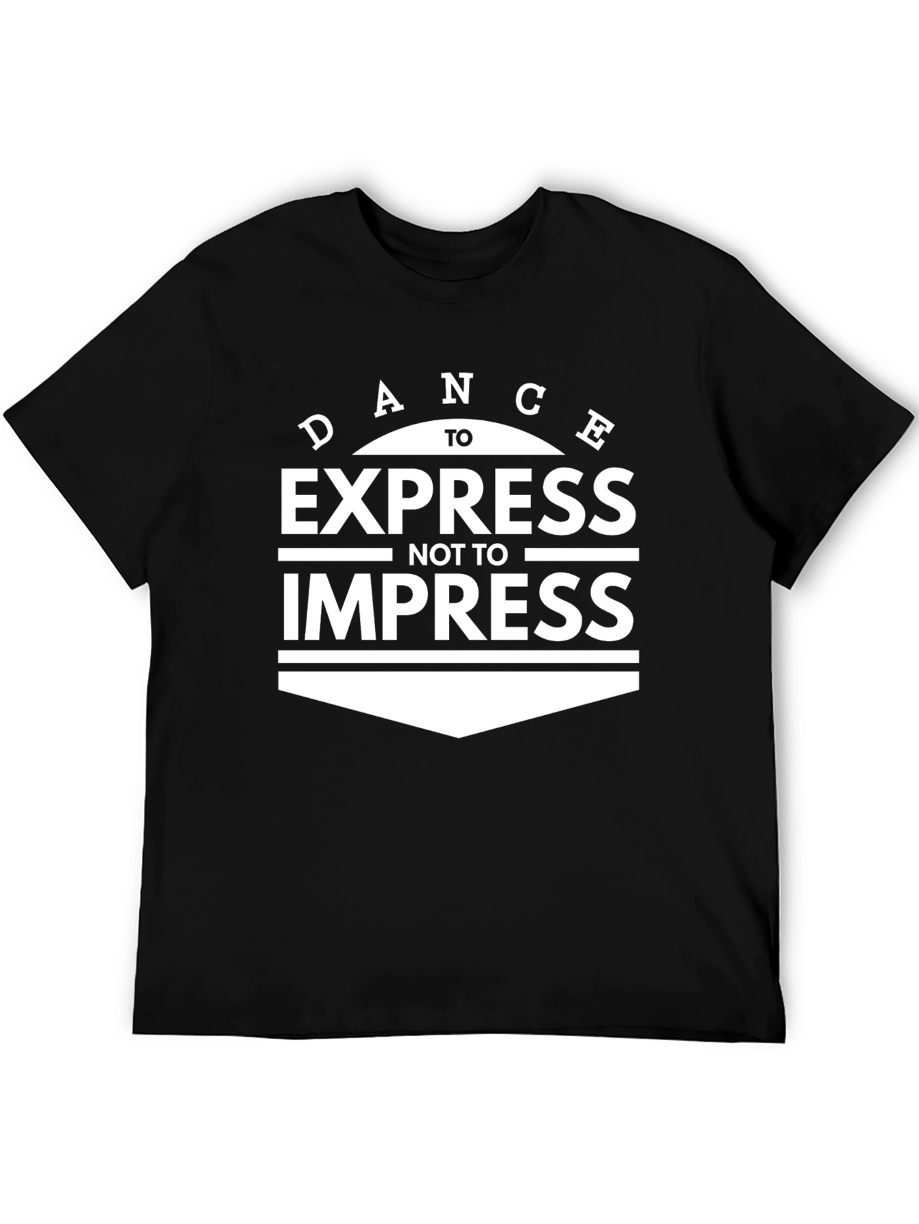 Black Dance to Express Graphic T-Shirt - Stylish Black Tee view 5