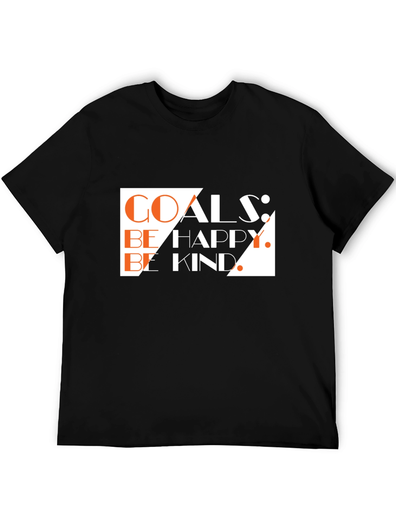 Black Goals Happy Kind Graphic Tee - Black view 5