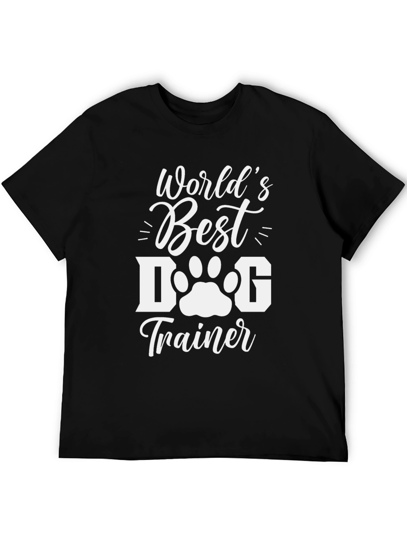 Black World's Best Dog Trainer T-Shirt view 5