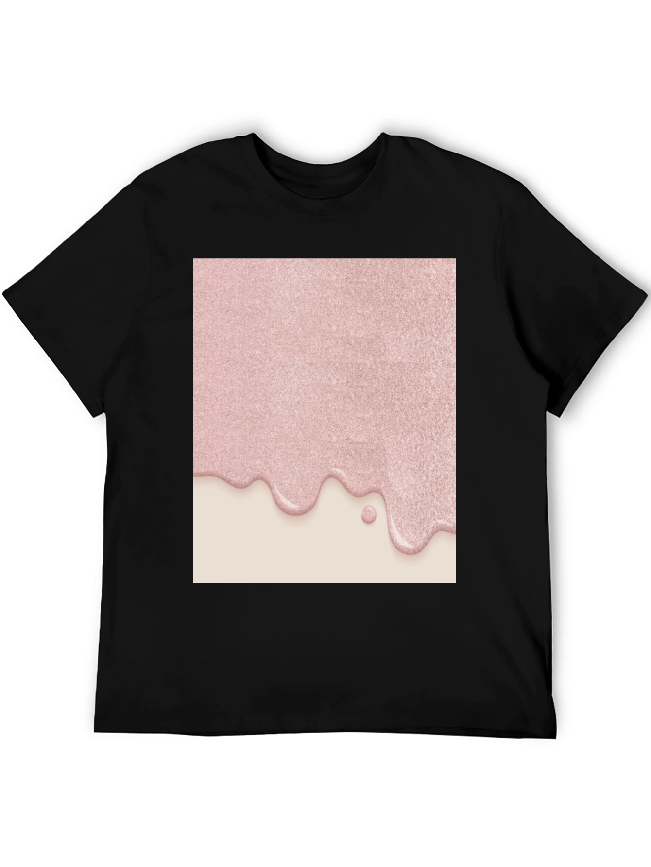 Black Pink Drip Graphic Tee - Modern Stylish Design view 5