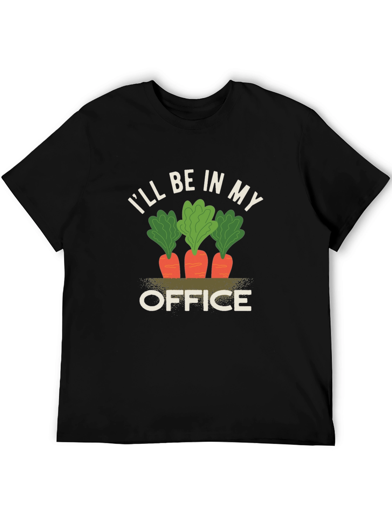 Black Gardener's Office T-Shirt - Black view 5