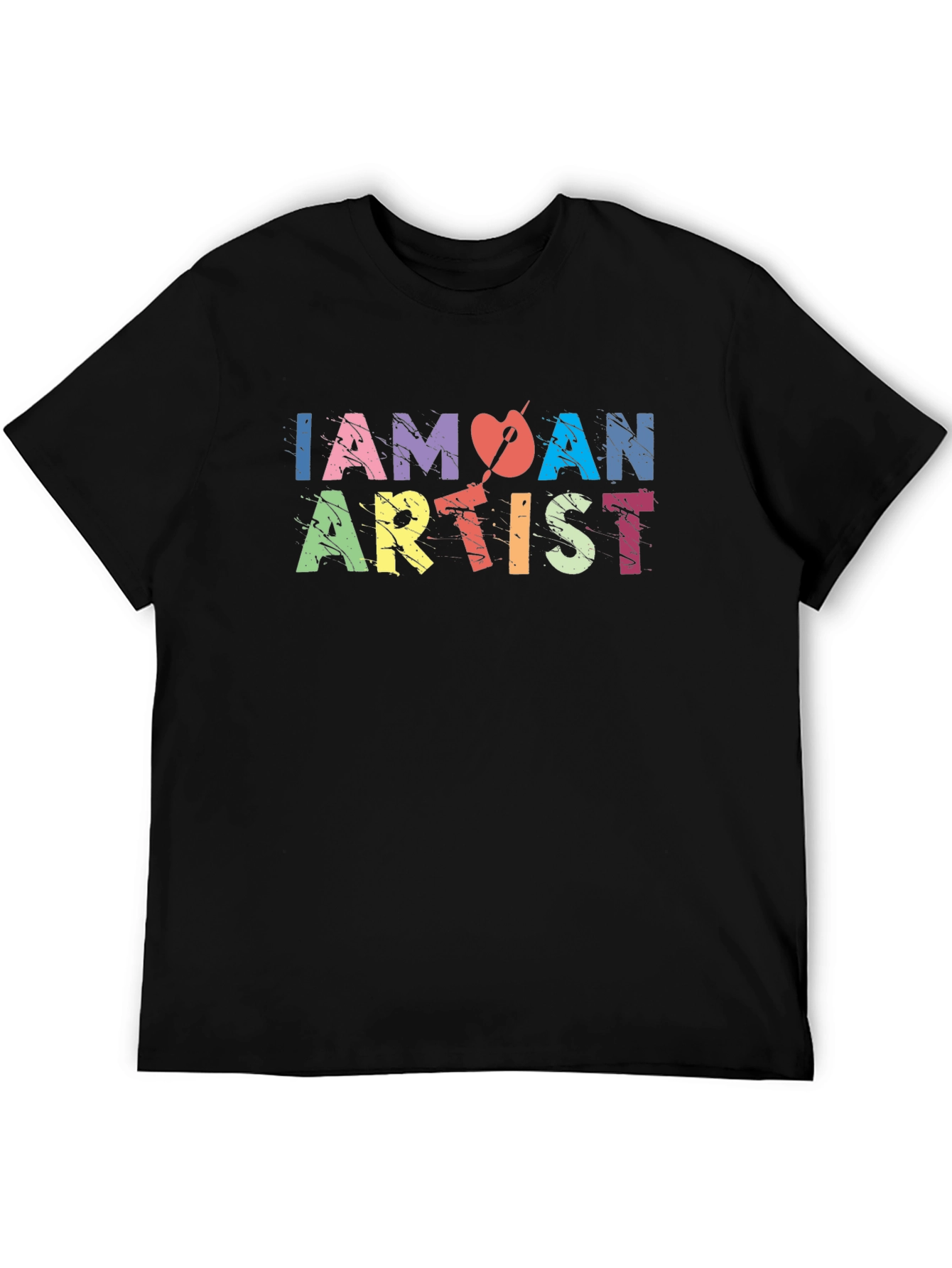 Black I Am An Artist T-Shirt - Creative Apparel view 5