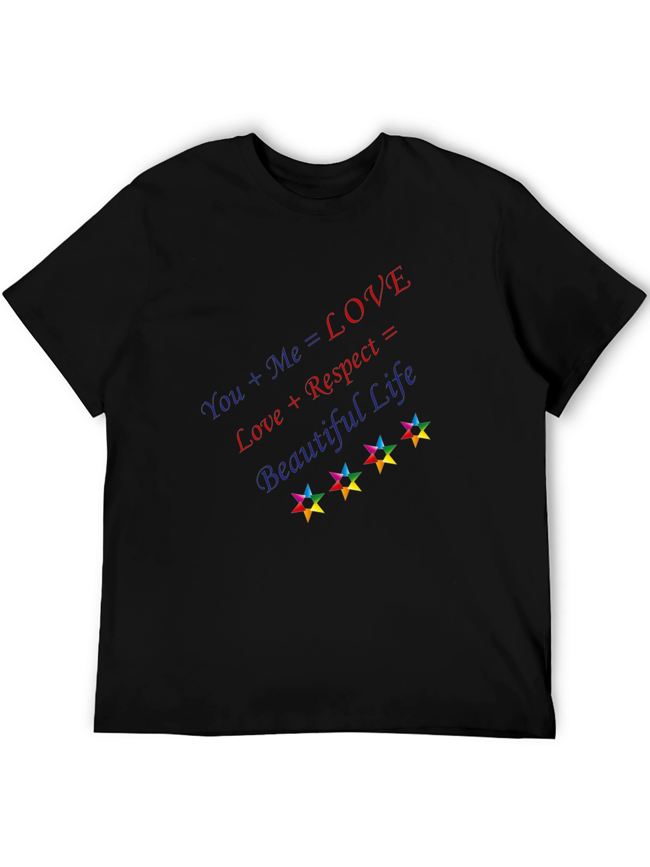 Black Love Equation T-Shirt view 5