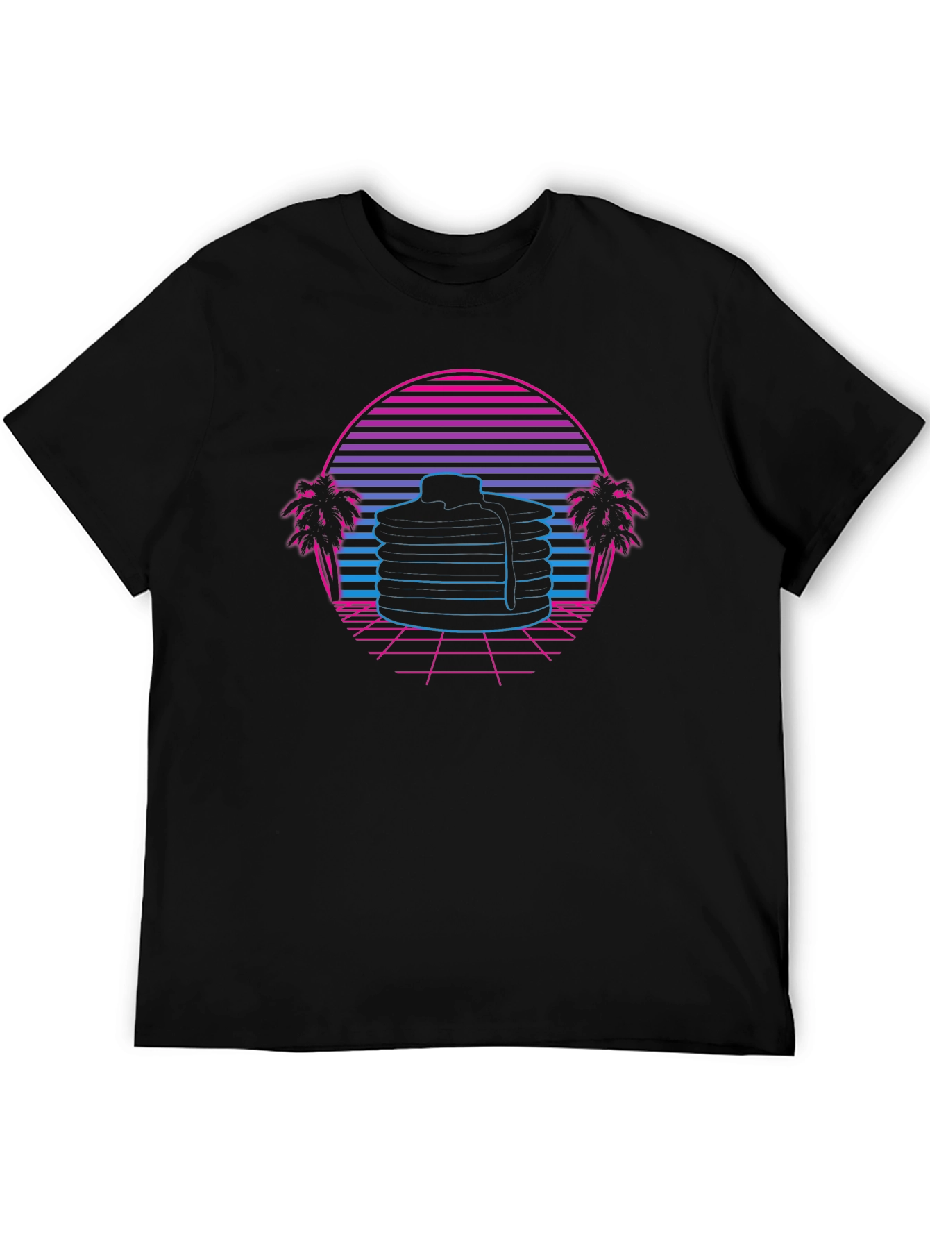 Retro Pancake Graphic T-Shirt - 5
