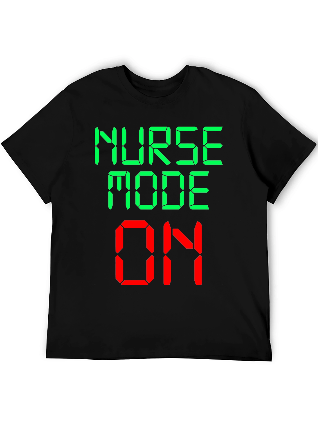 Black Nurse Mode On Novelty Graphic T-Shirt view 5
