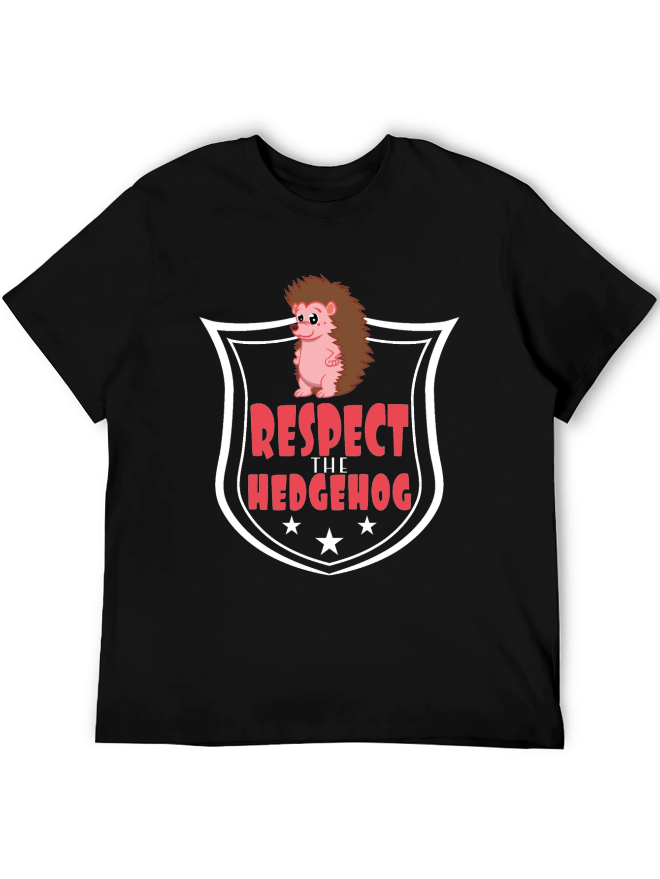 Black Respect the Hedgehog Graphic Tee view 5
