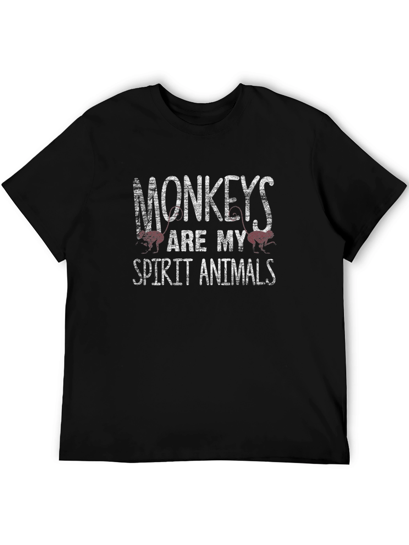 Black Monkeys Are My Spirit Animals T-Shirt view 5