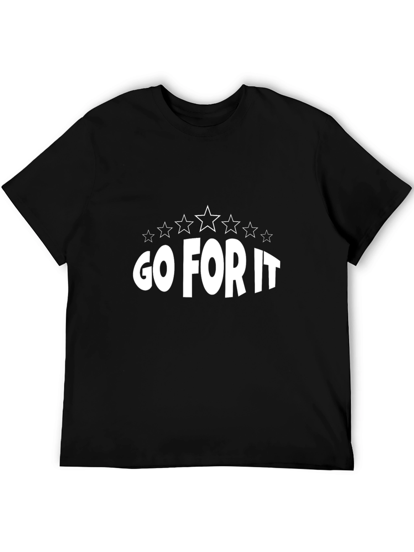 Black Go For It T-Shirt - Motivation Black Tee view 5
