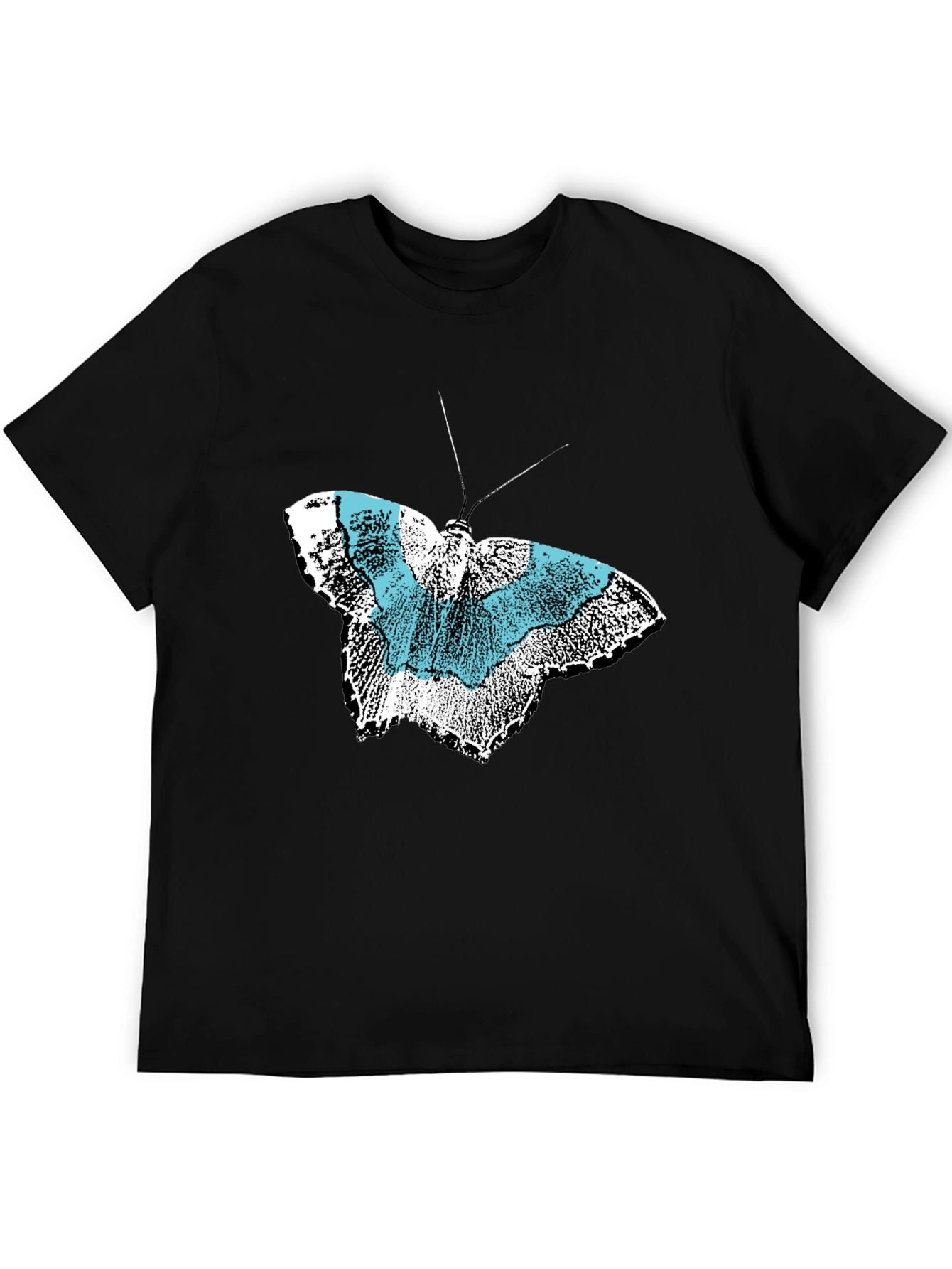 Black Butterfly Graphic Black T-Shirt view 5